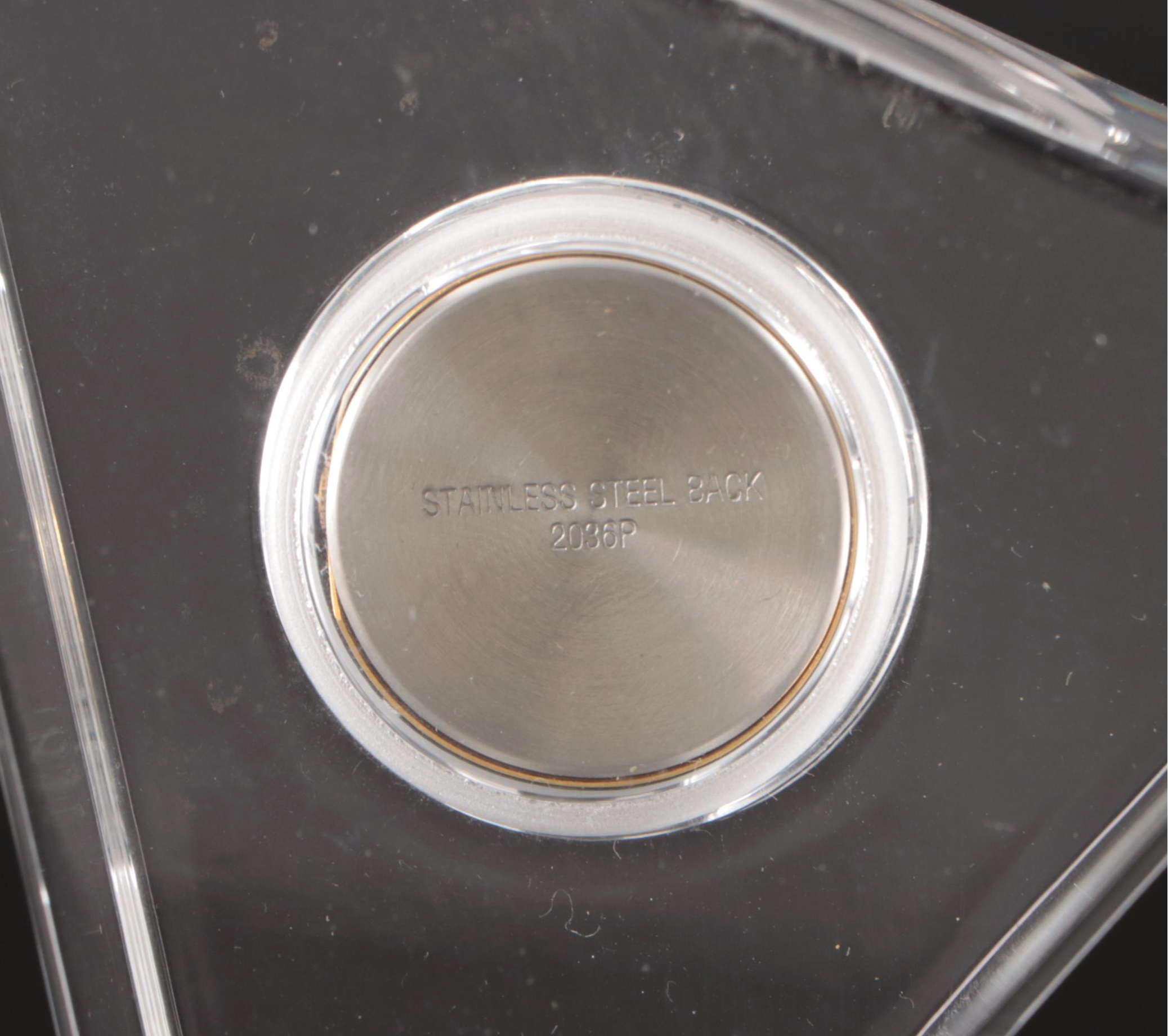 Reflections Crystal Desk Clock with Other Paperweight