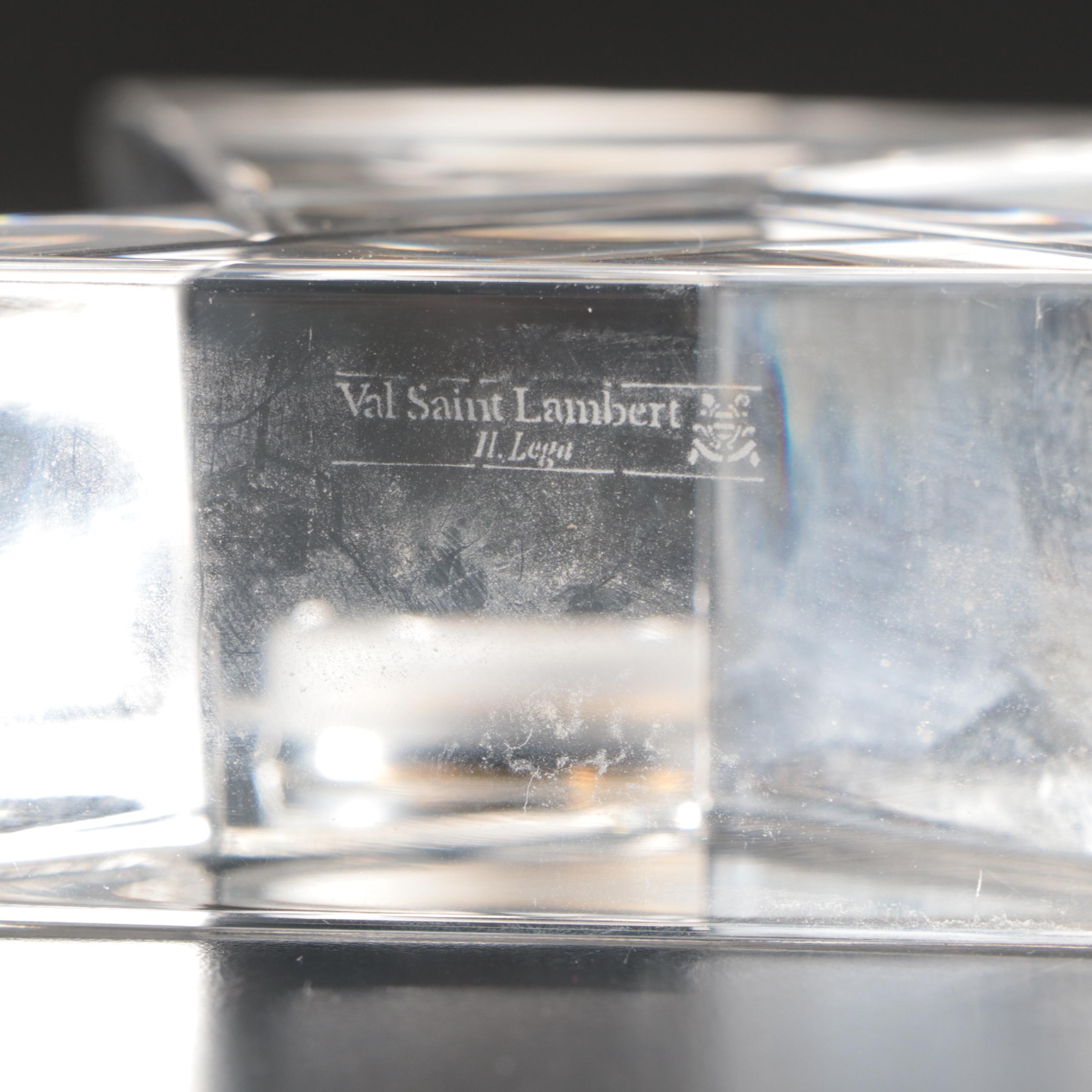 Reflections Crystal Desk Clock with Other Paperweight