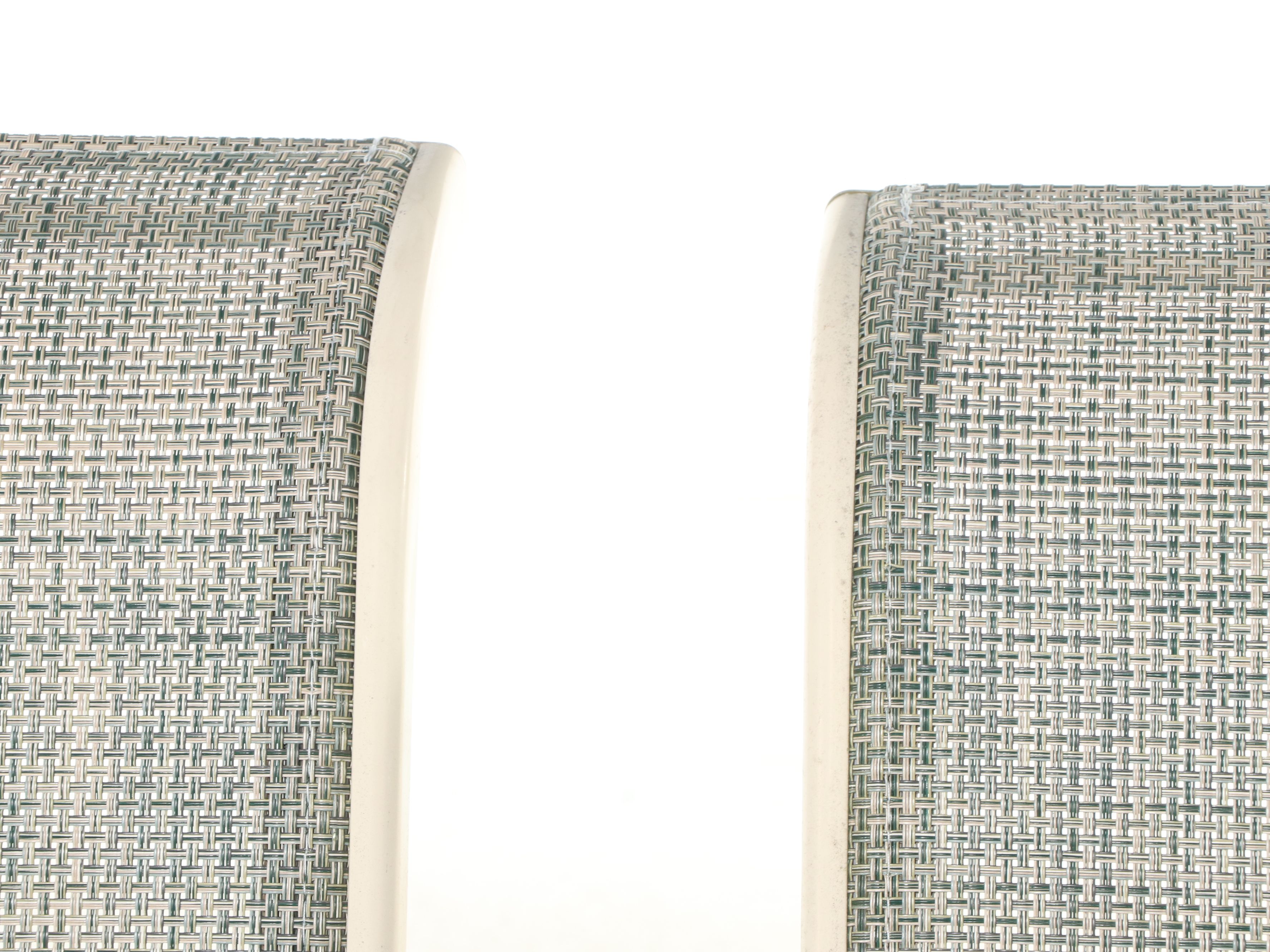 Tropitone Beige Aluminum Oval Dining Table with Swivel Armchairs