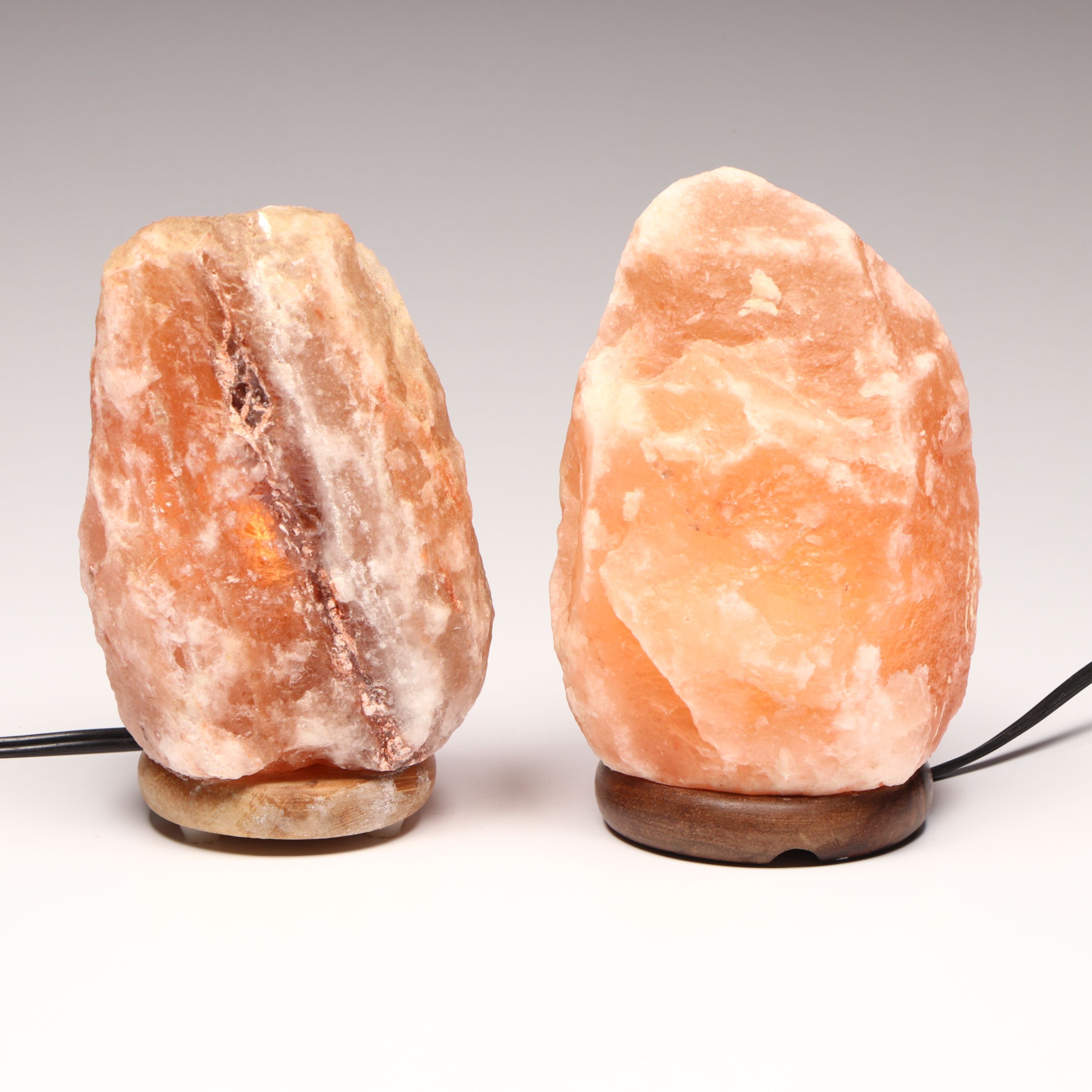 Pair of Himalayan Pink Salt Lamps