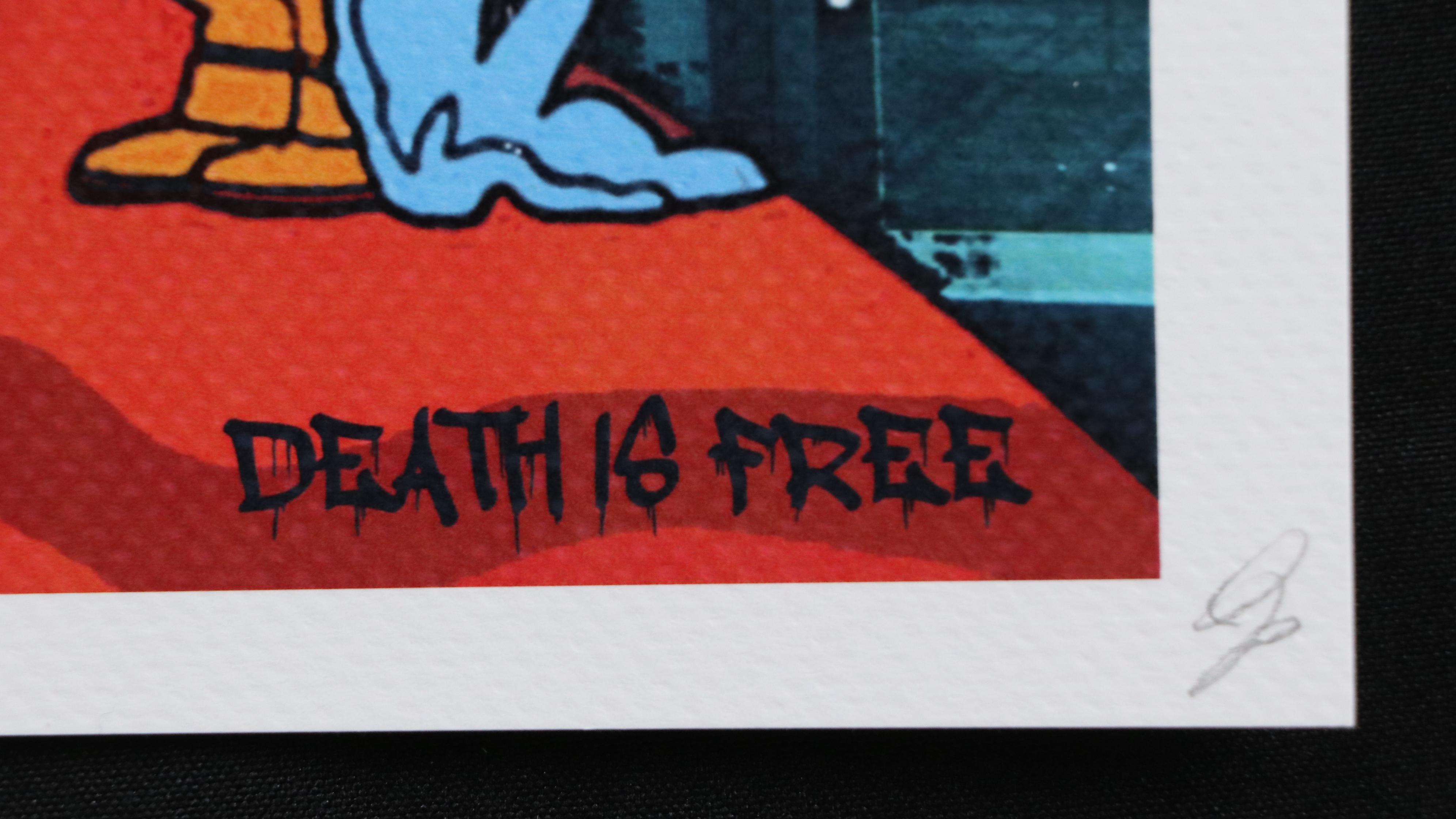 Death NYC Pop Art Digital Graphic Print Homage to Peanuts x Damien Hurst, 2020