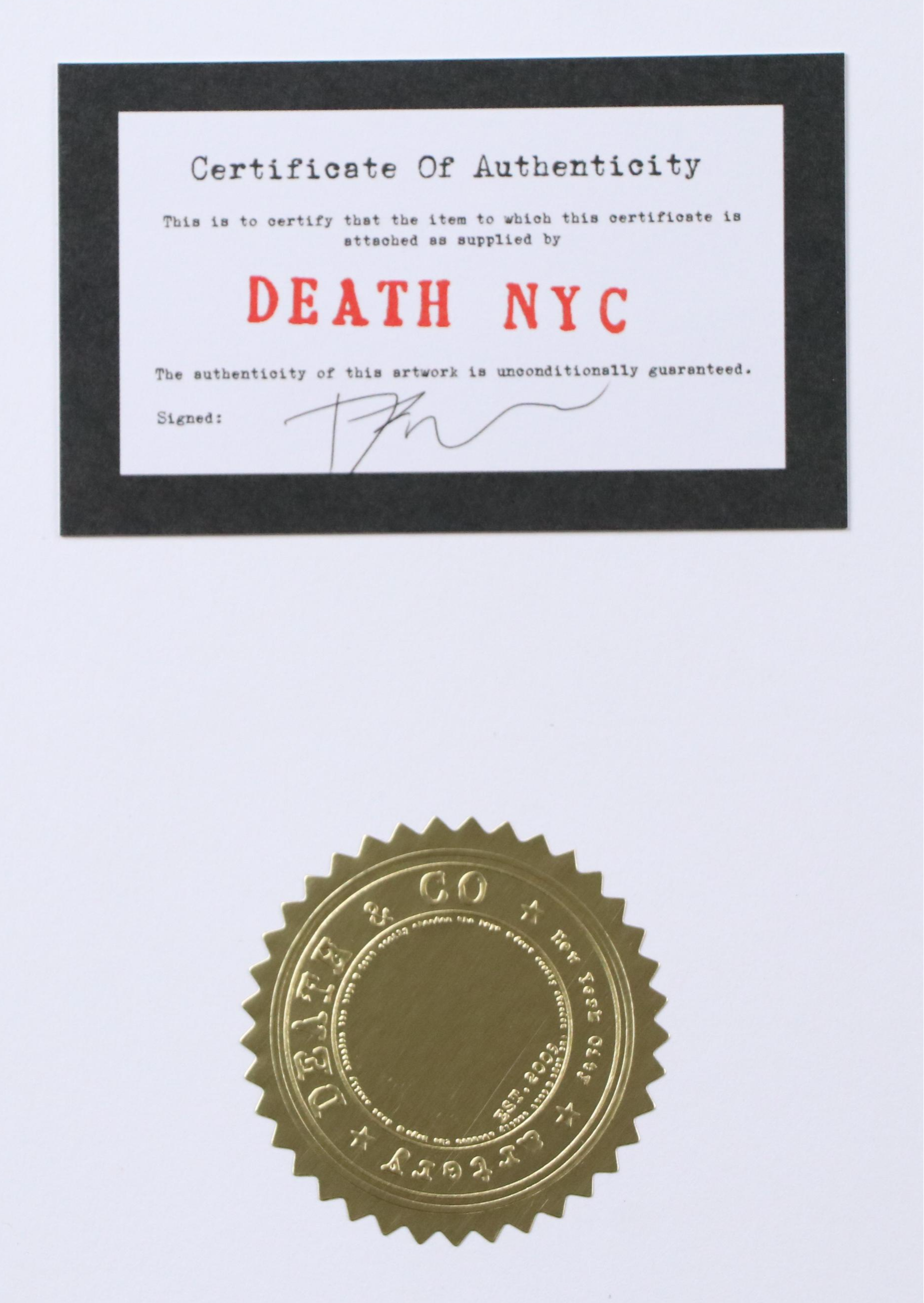 Death NYC Pop Art Digital Graphic Print Homage to Peanuts x Damien Hurst, 2020