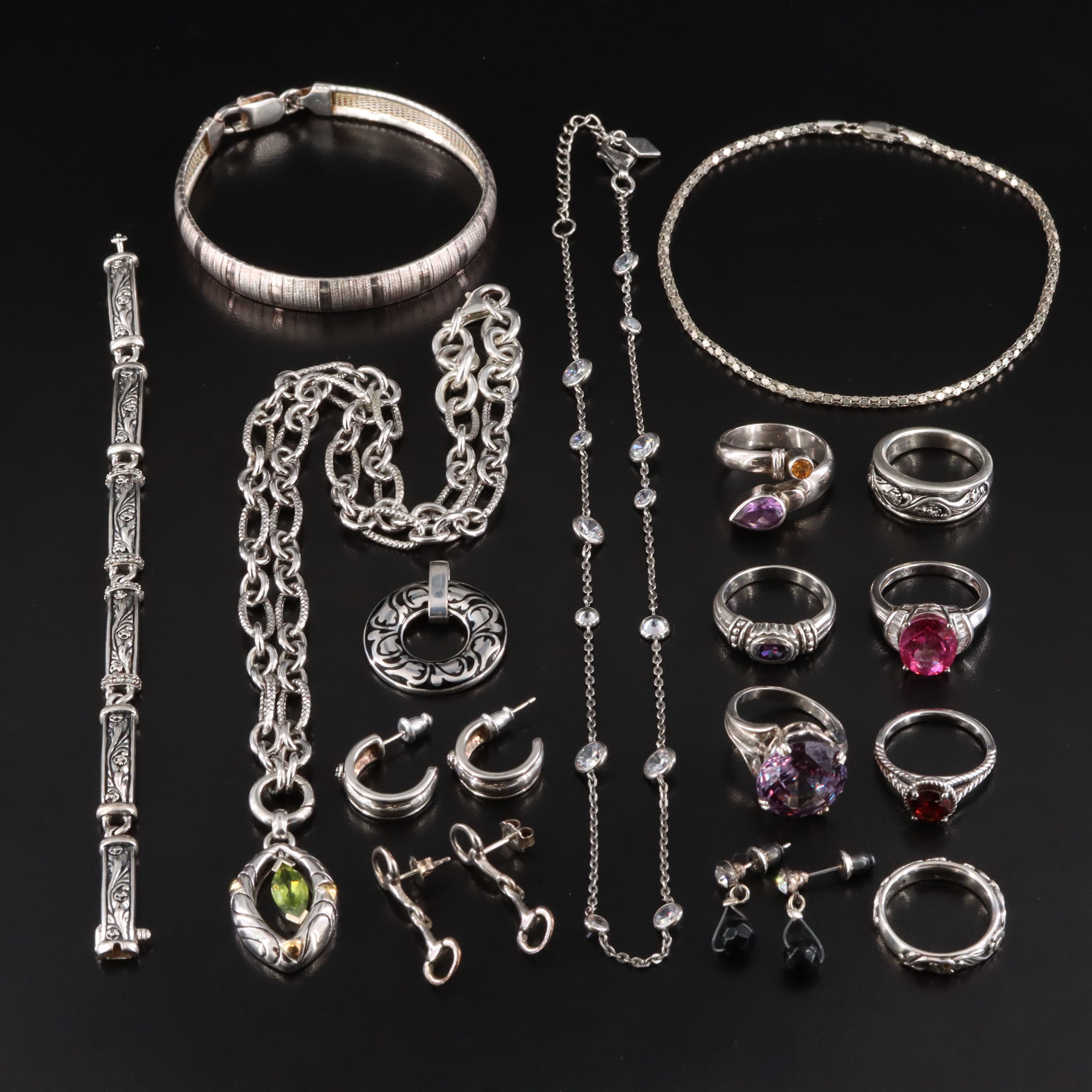 Sterling Jewelry Collection Including Kabana and Silpada