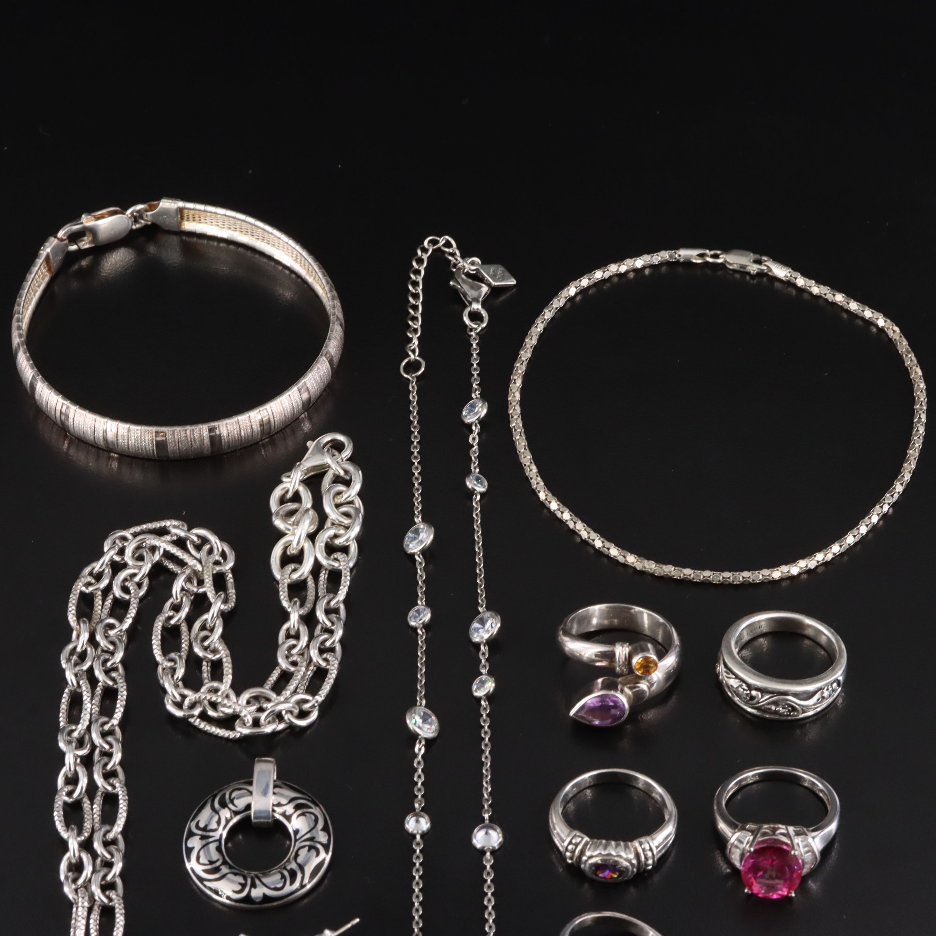 Sterling Jewelry Collection Including Kabana and Silpada