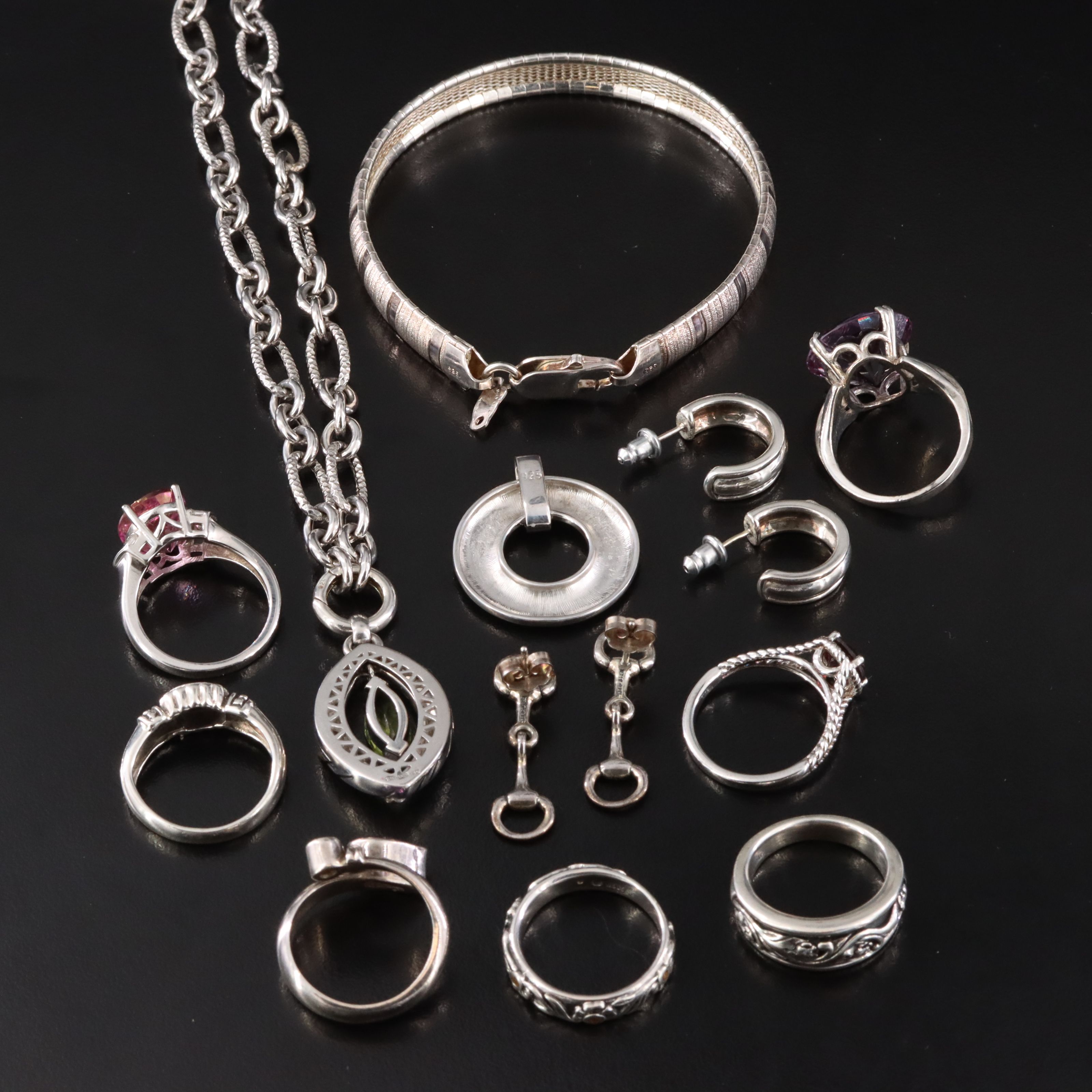 Sterling Jewelry Collection Including Kabana and Silpada