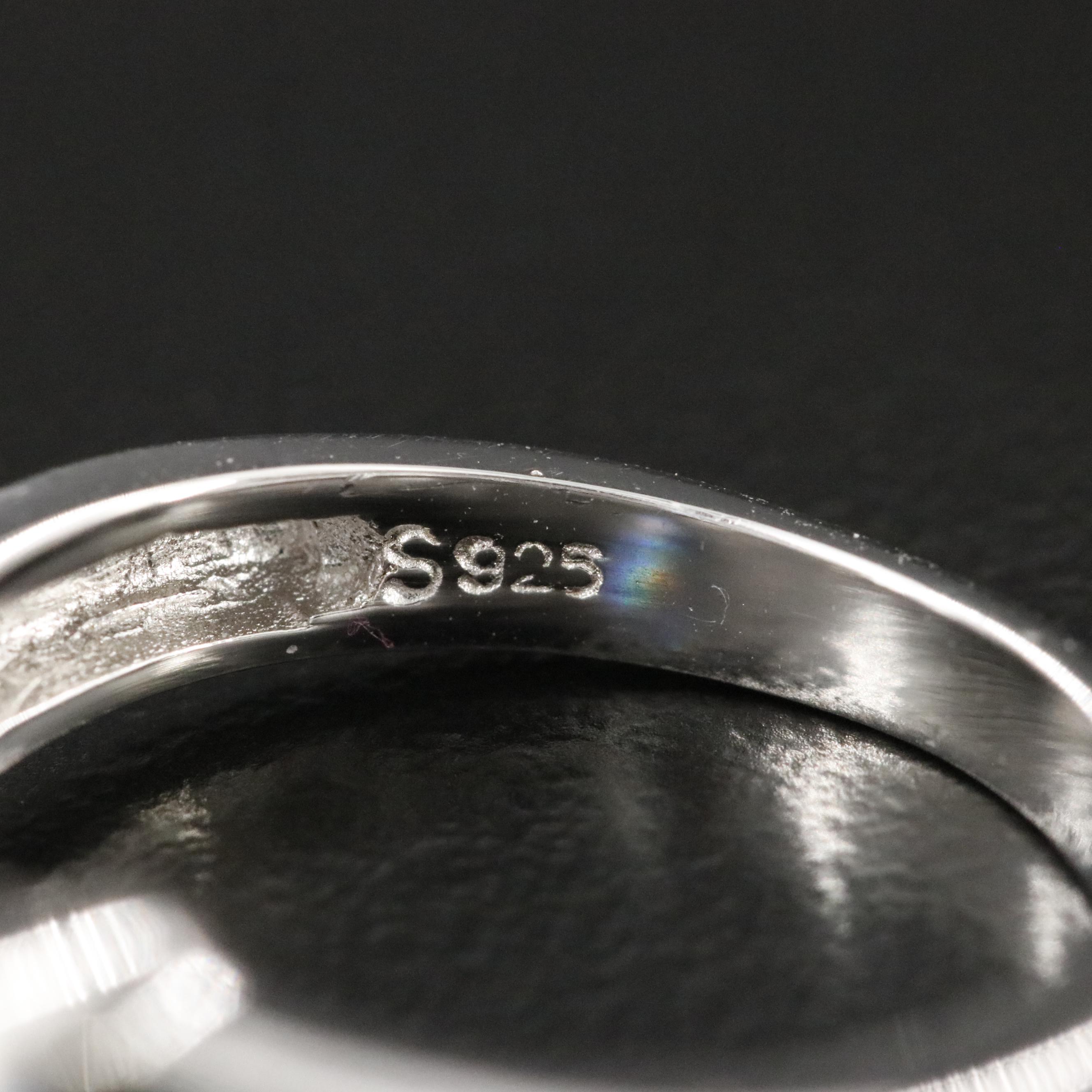 Sterling Tanzanite and Opal Ring