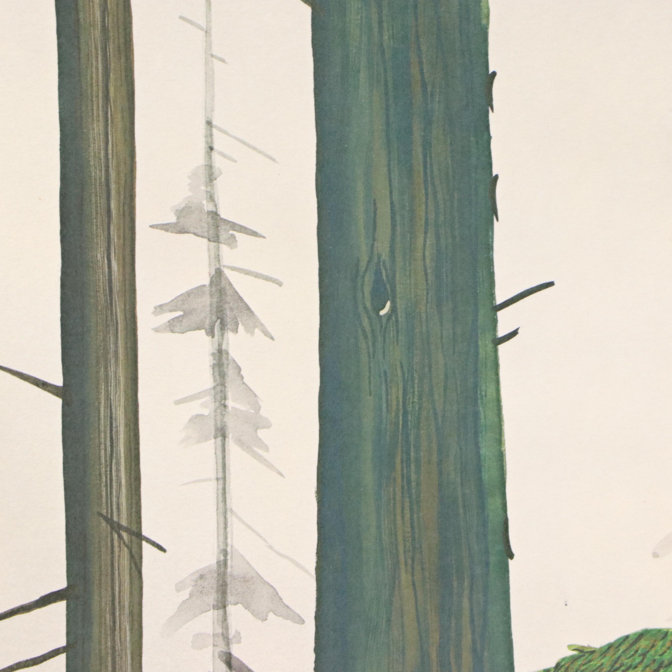 Gene Gray Offset Lithograph "Wild Turkey," Circa 1979