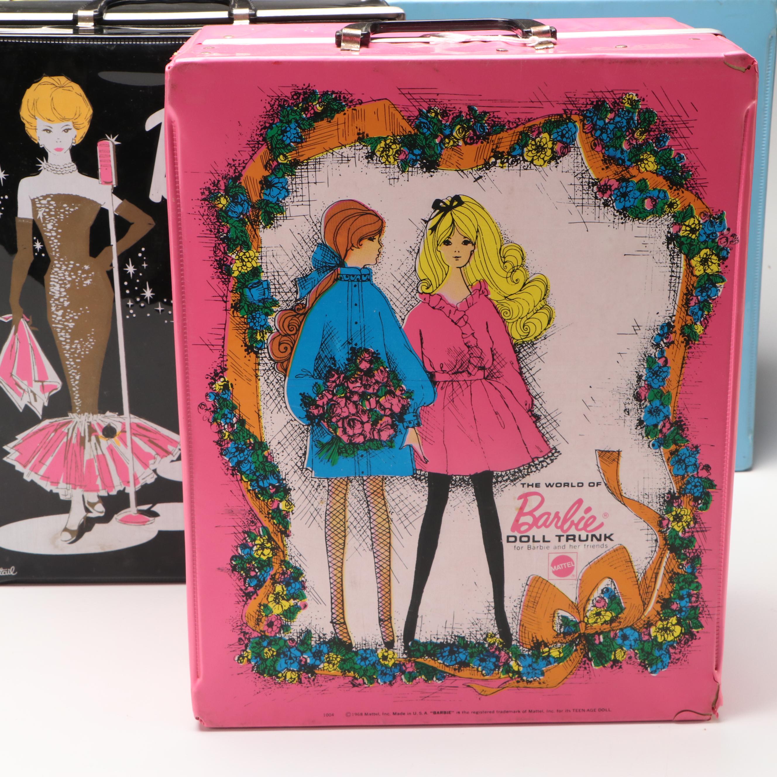 Mattel Barbie Vinyl Doll Trunks, Mid-20th Century