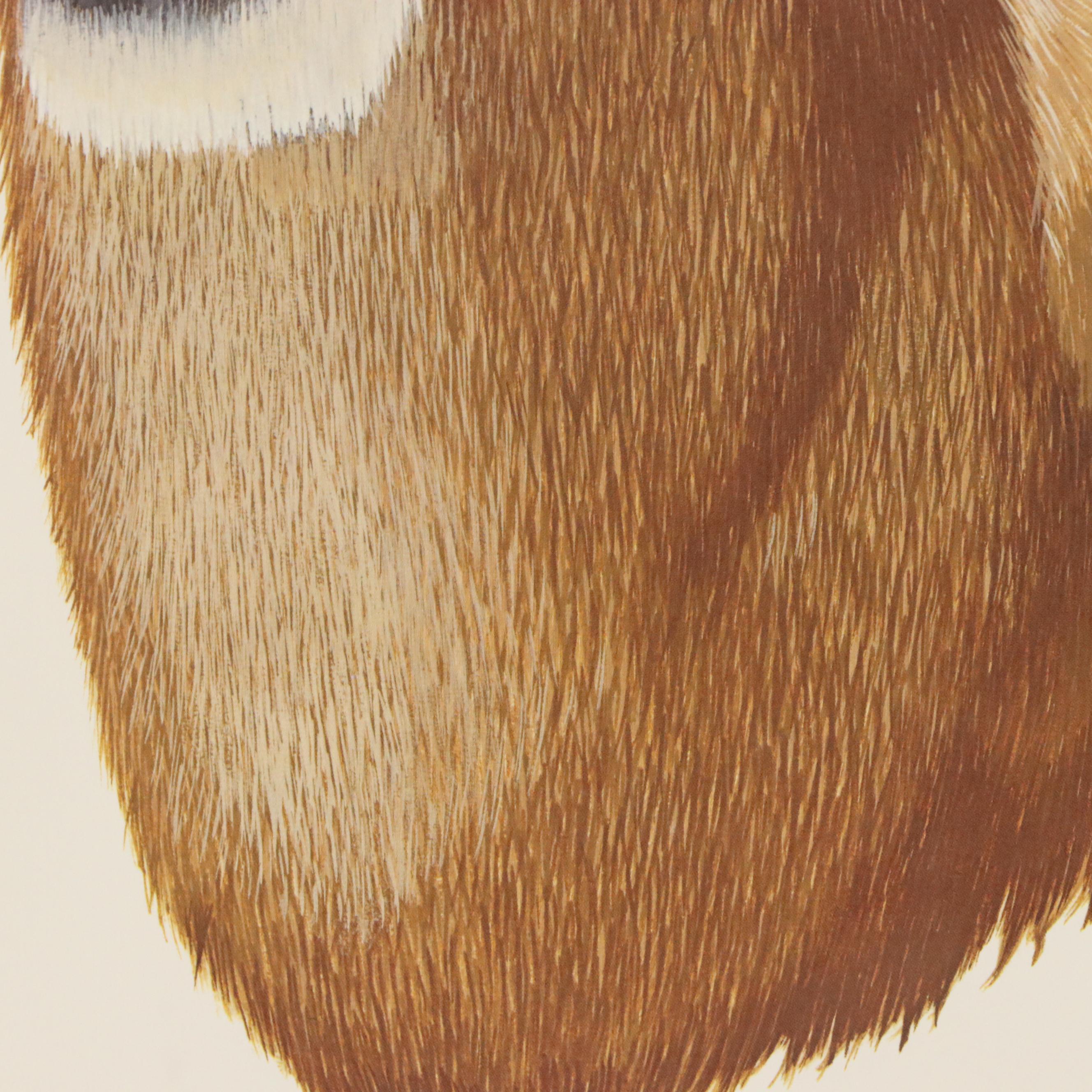 Gene Gray Offset Lithograph "White-Tailed Buck," Circa 1978