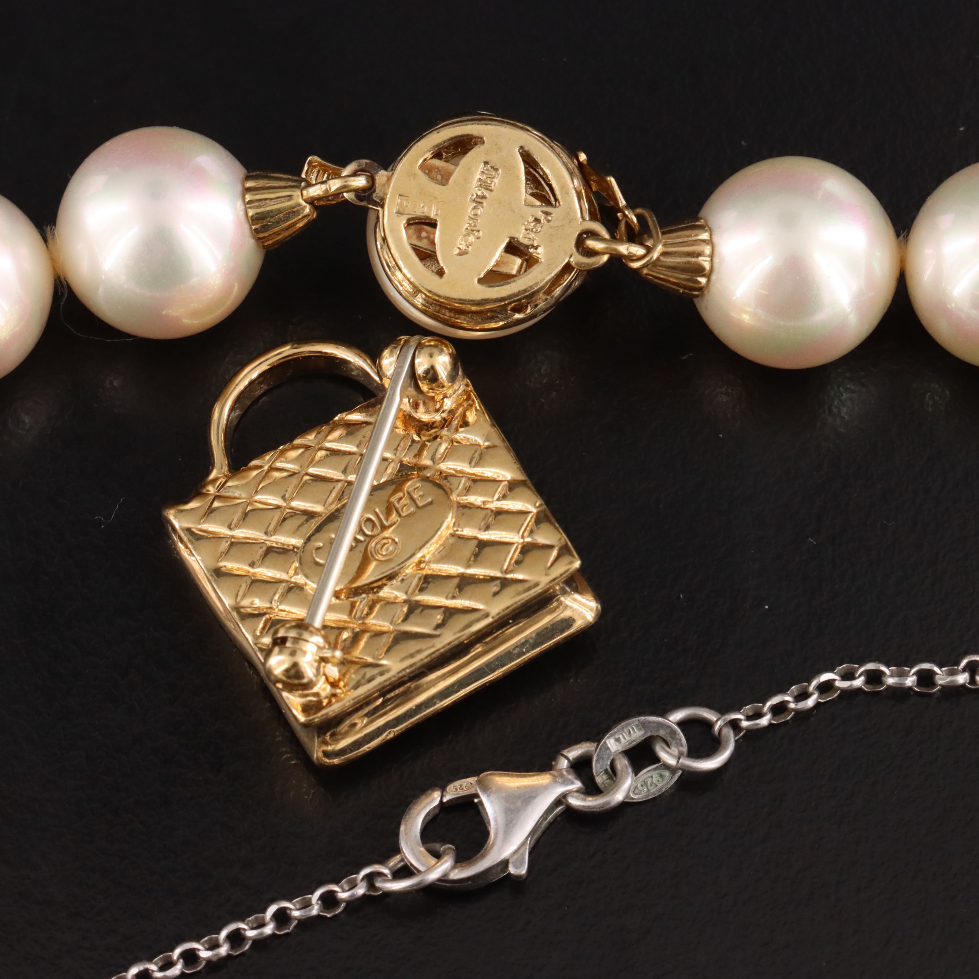 Jewelry Collection Including Sterling, Imitation Pearl, Coral and Amethyst