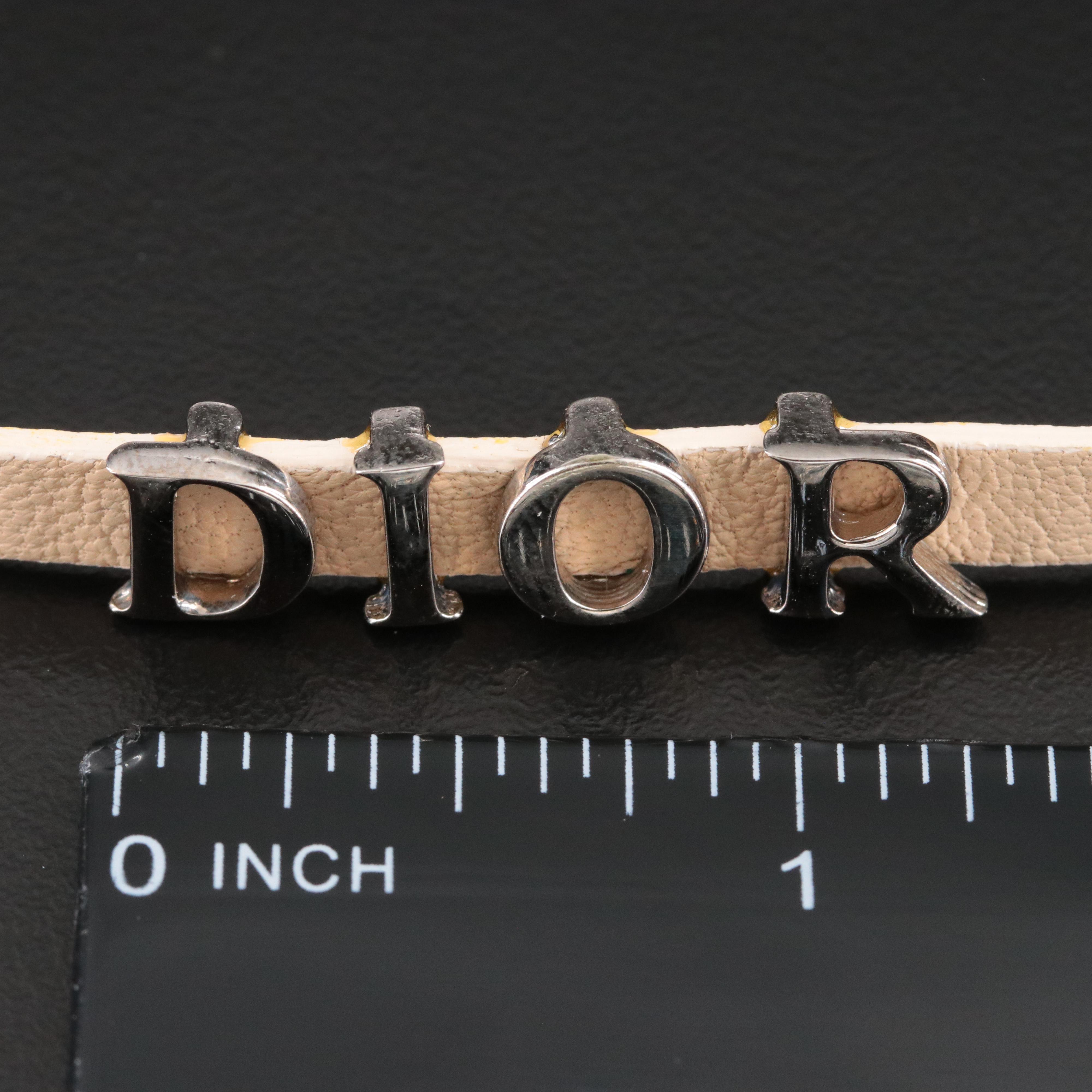 Christian Dior Faux Leather Necklace