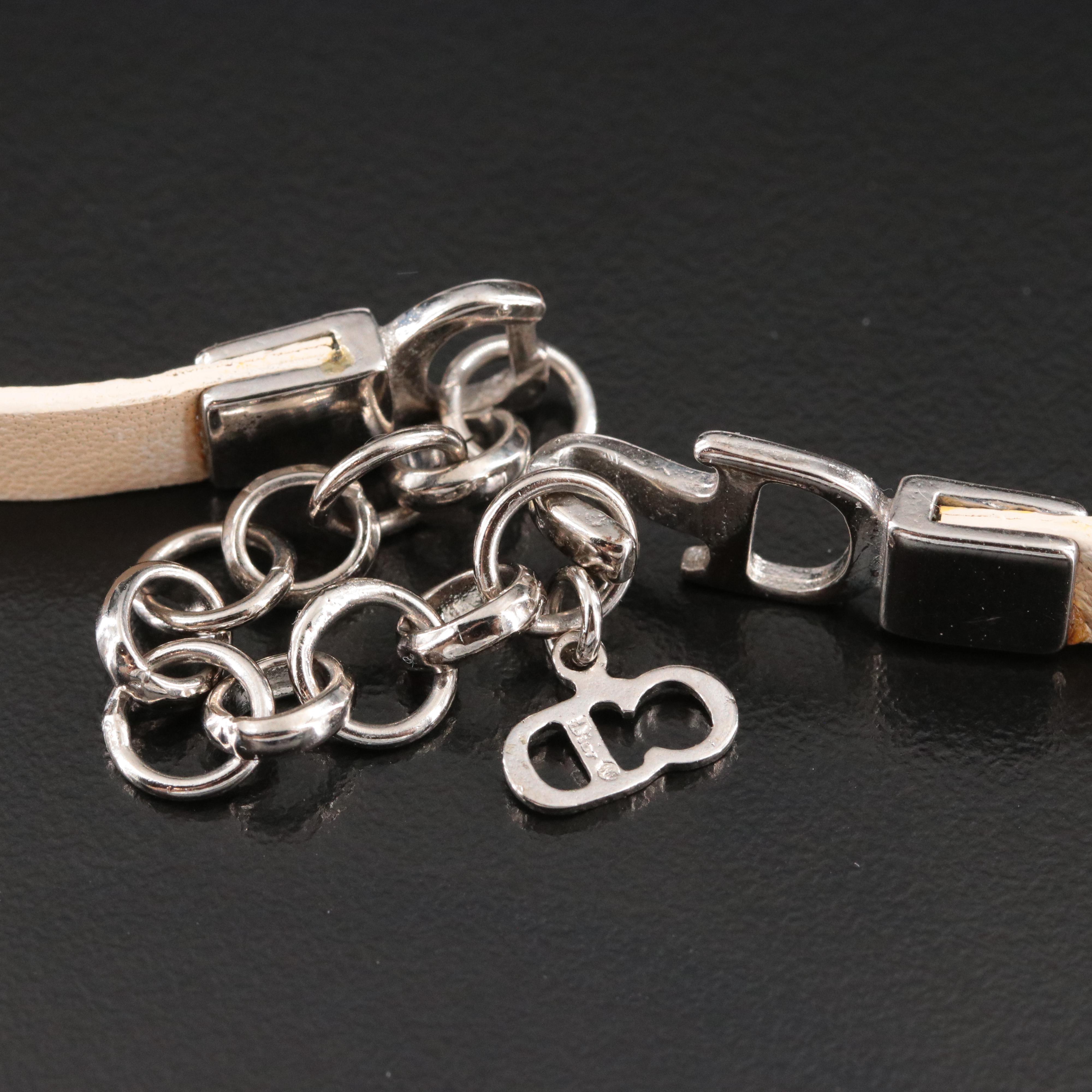 Christian Dior Faux Leather Necklace