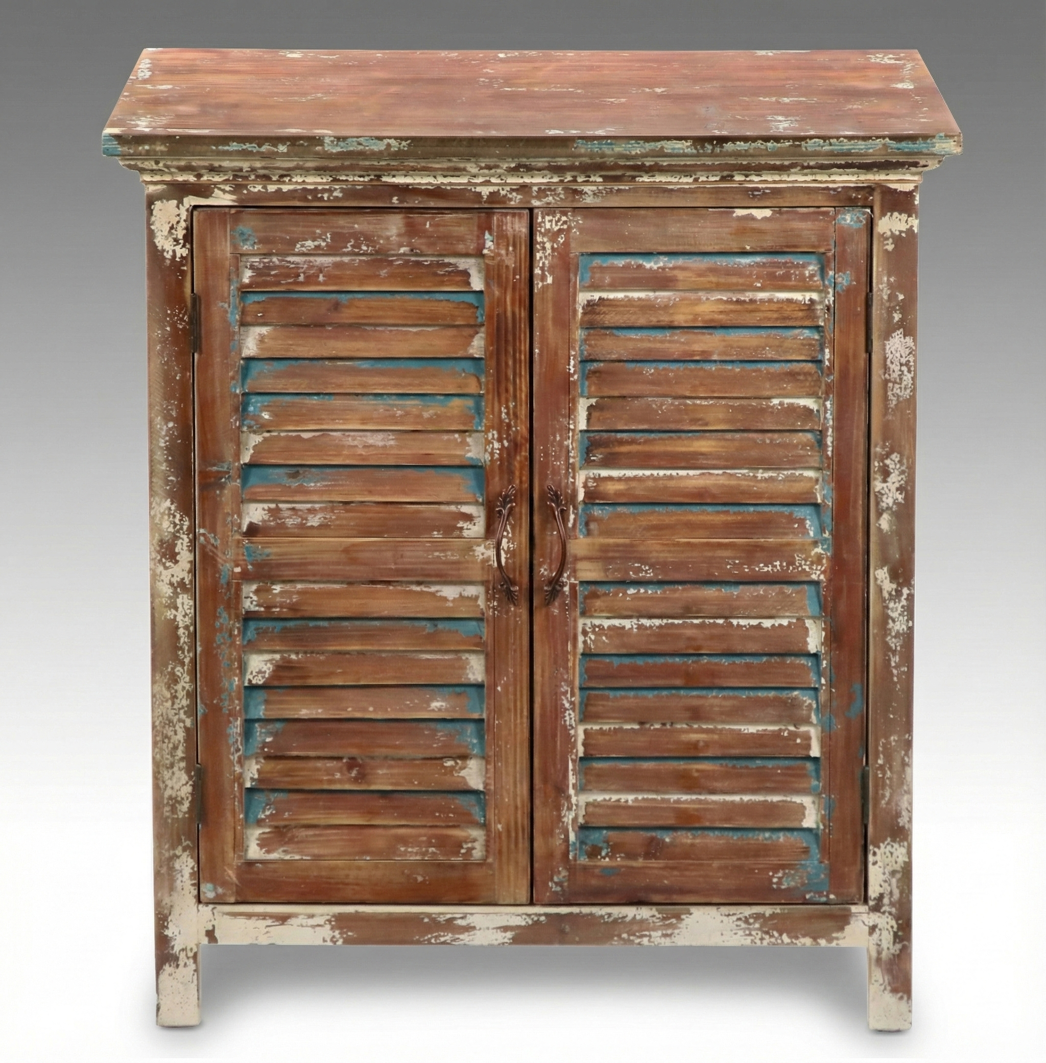 Contemporary Distressed Storage Cabinet