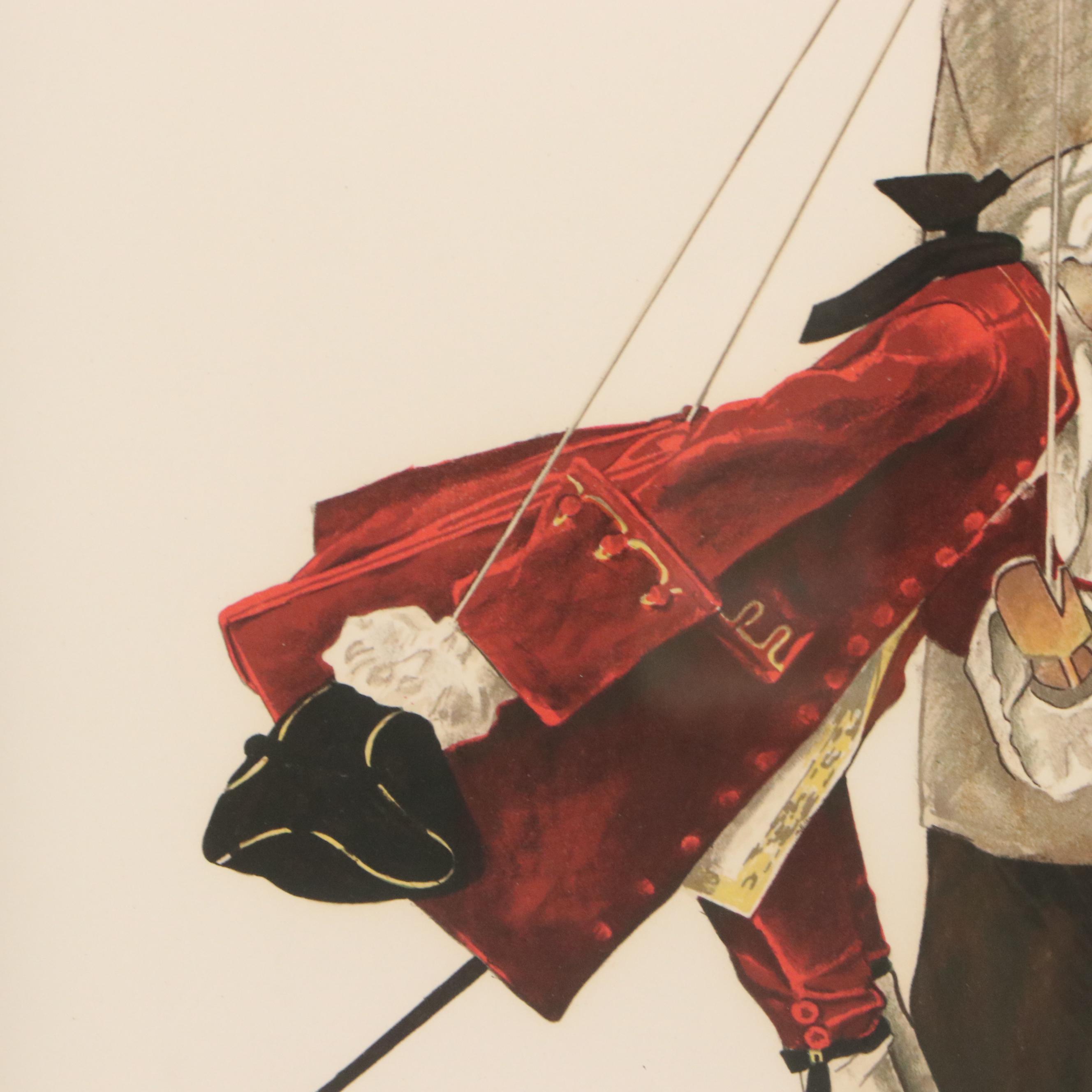 Norman Rockwell Authorized Estate Lithograph "The Puppeteer," 1974