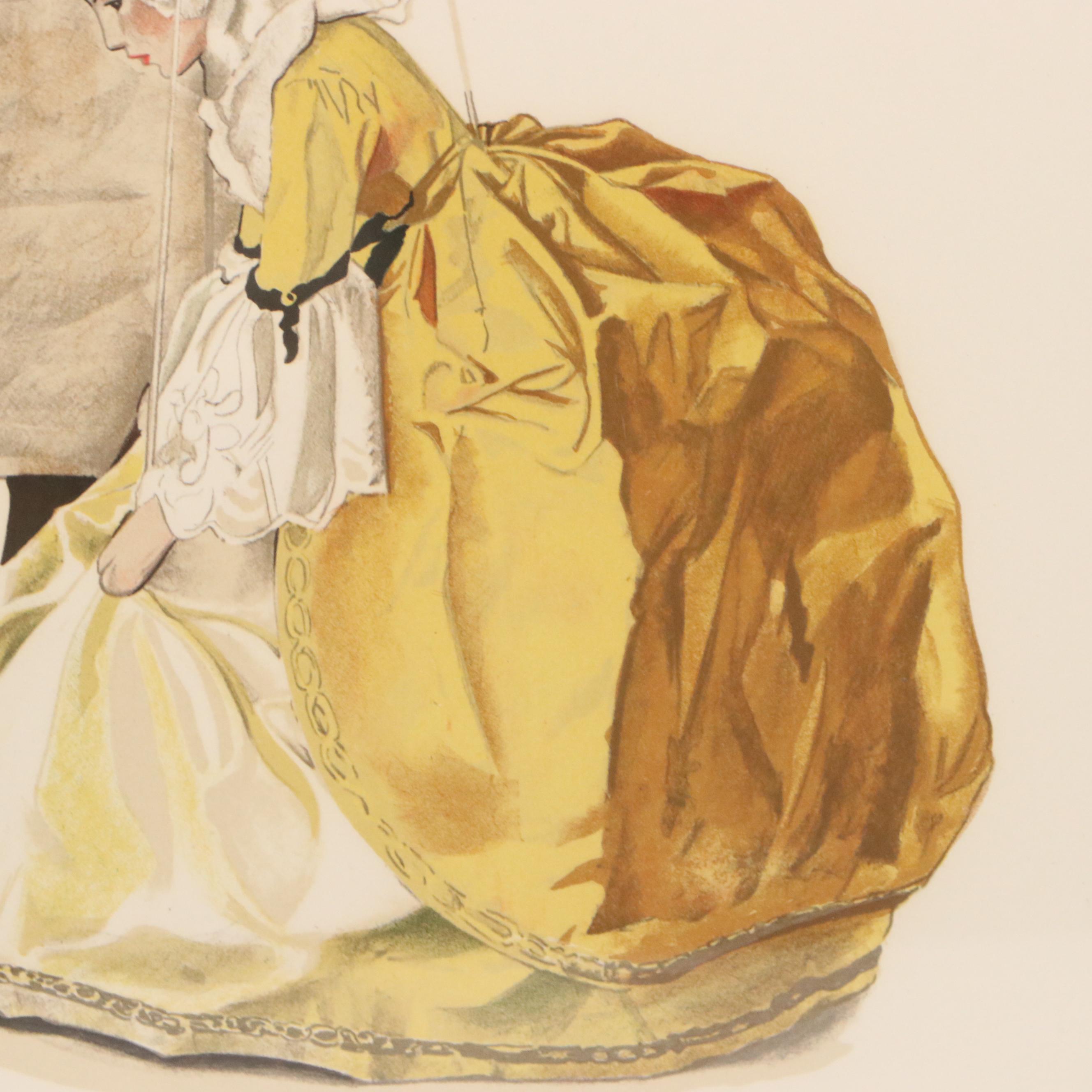 Norman Rockwell Authorized Estate Lithograph "The Puppeteer," 1974