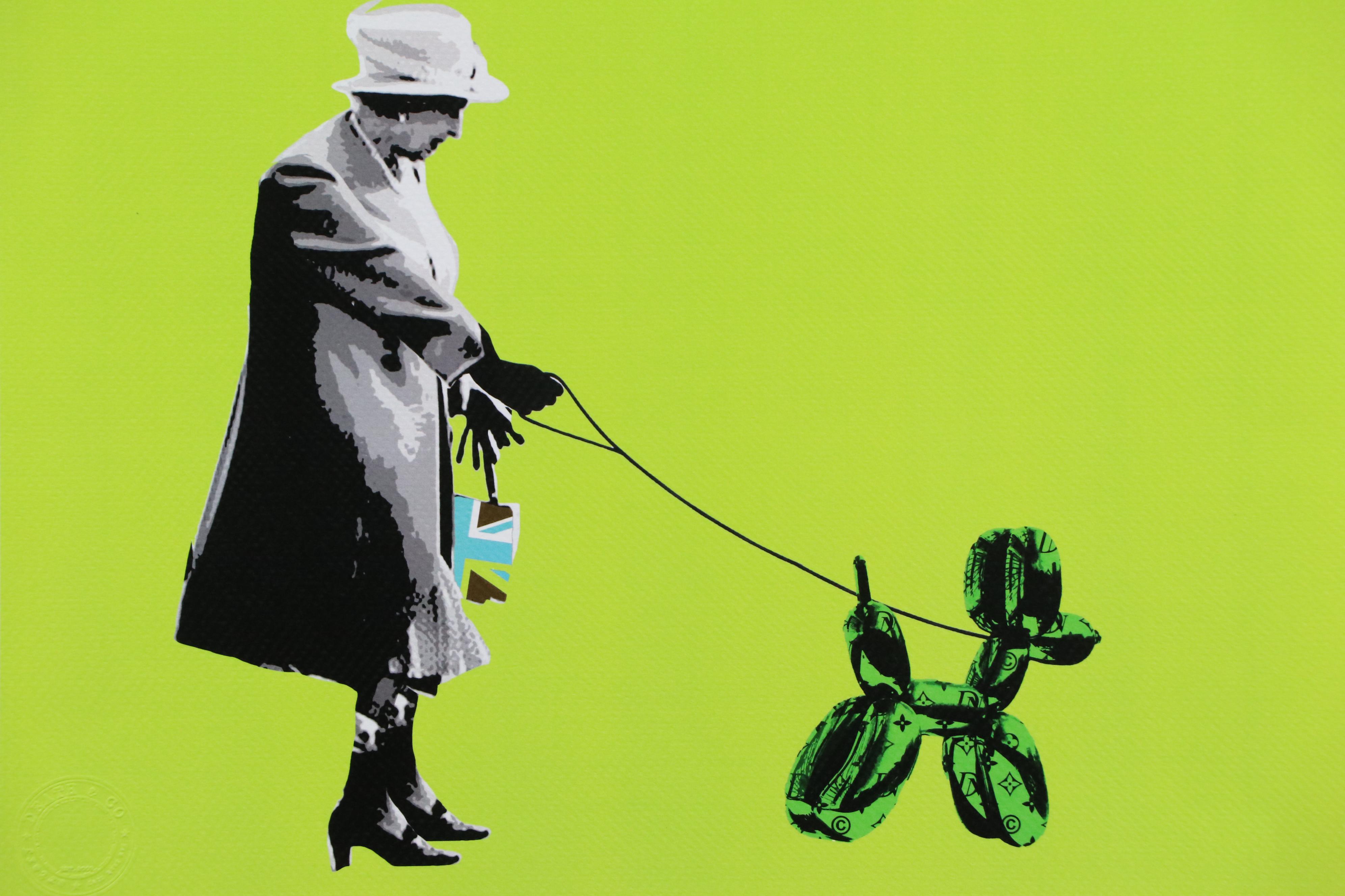 Death NYC Pop Art Digital Graphic Print of Queen Elizabeth II, 2020