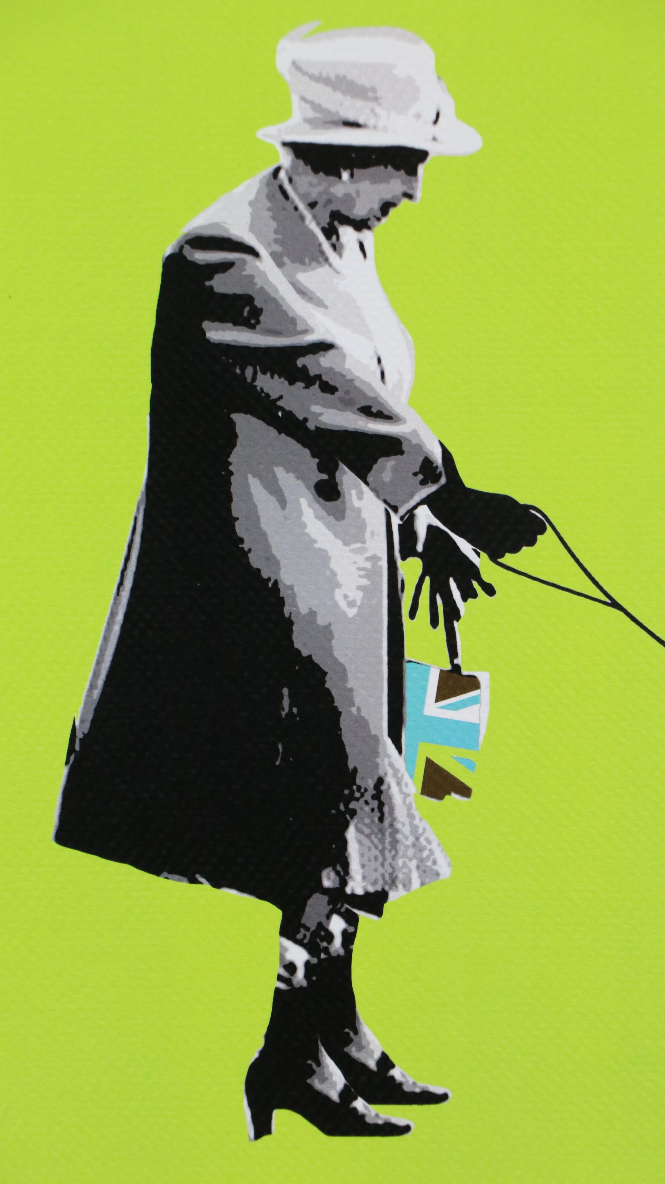 Death NYC Pop Art Digital Graphic Print of Queen Elizabeth II, 2020