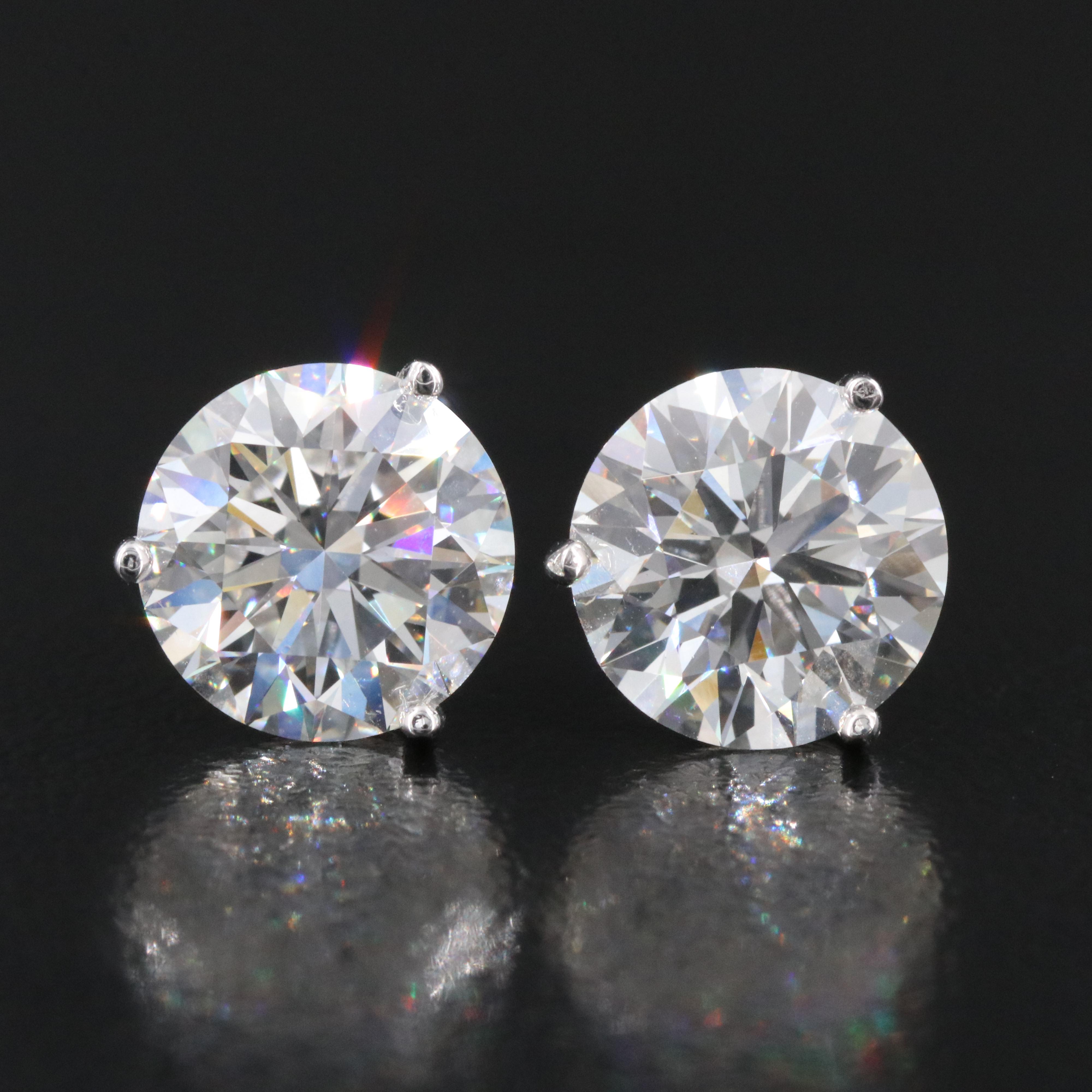 18K 6.00 CTW Lab Grown Diamond Stud Earrings
