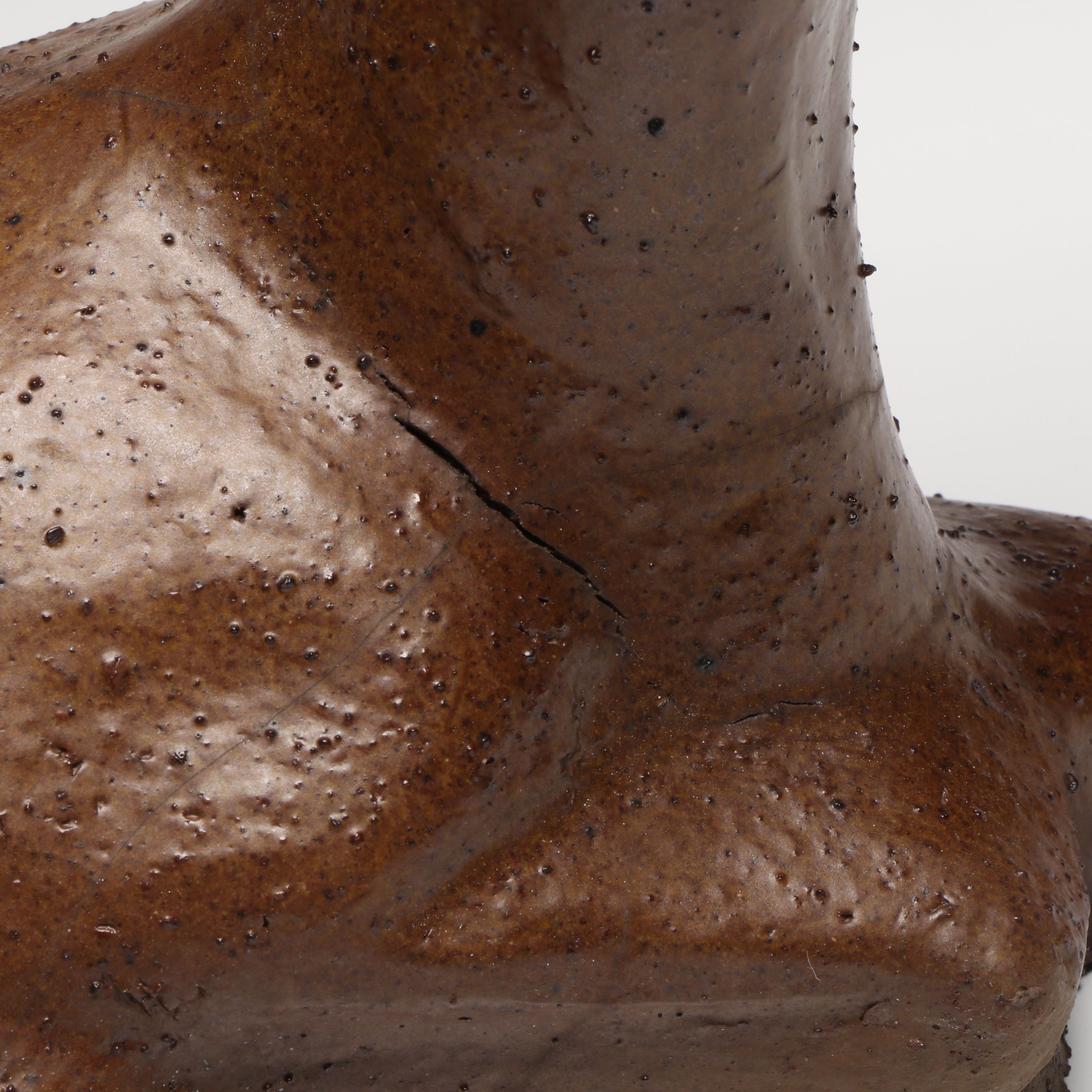 Ohio Sewer Tile Clay Resting Deer Sculpture, Late 19th to Early 20th Century