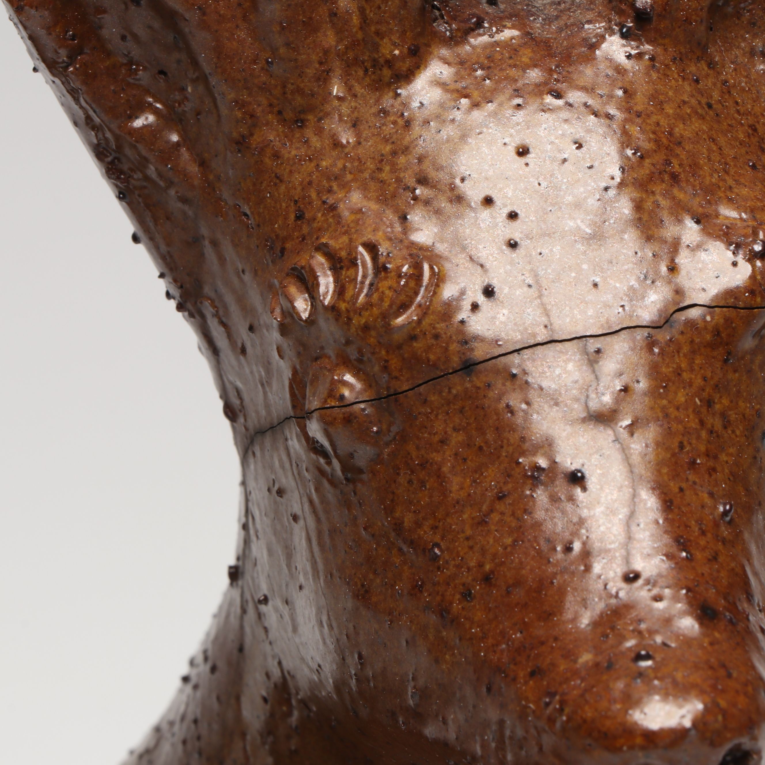 Ohio Sewer Tile Clay Resting Deer Sculpture, Late 19th to Early 20th Century