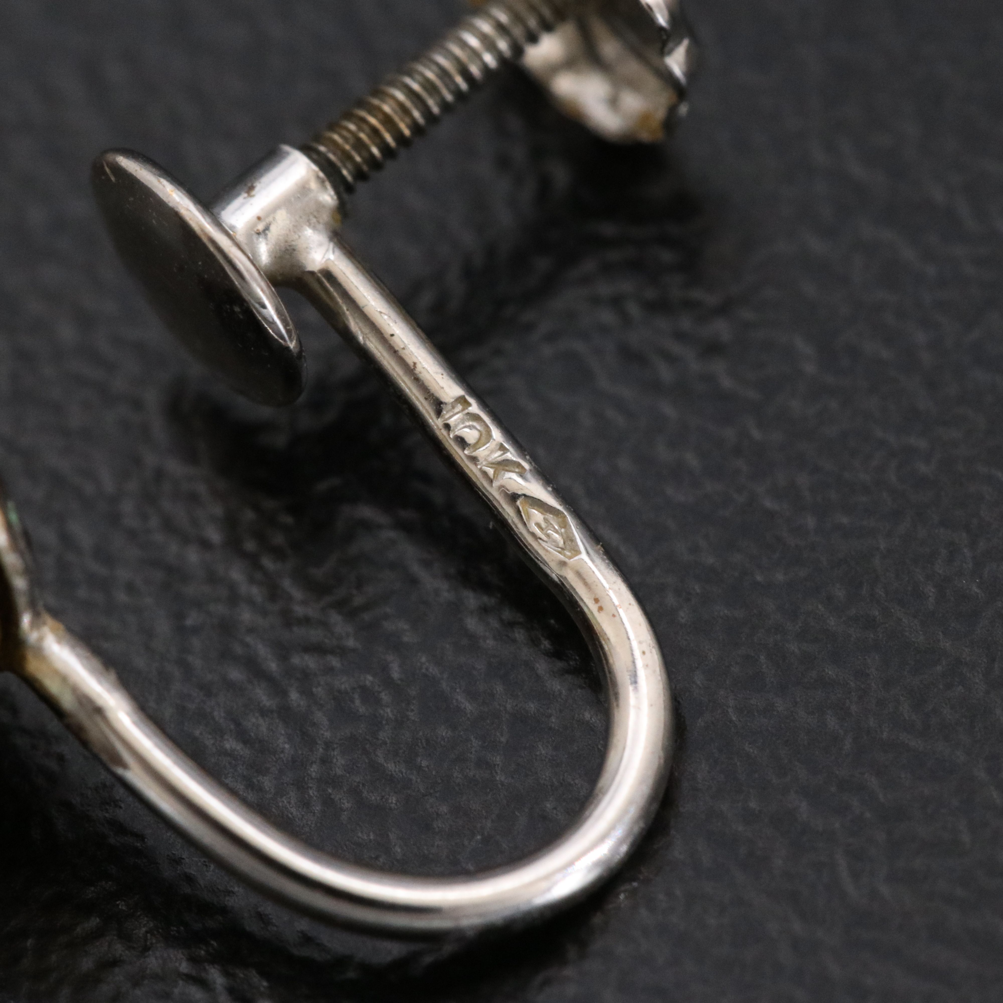 10K Imitation Pearl Earrings