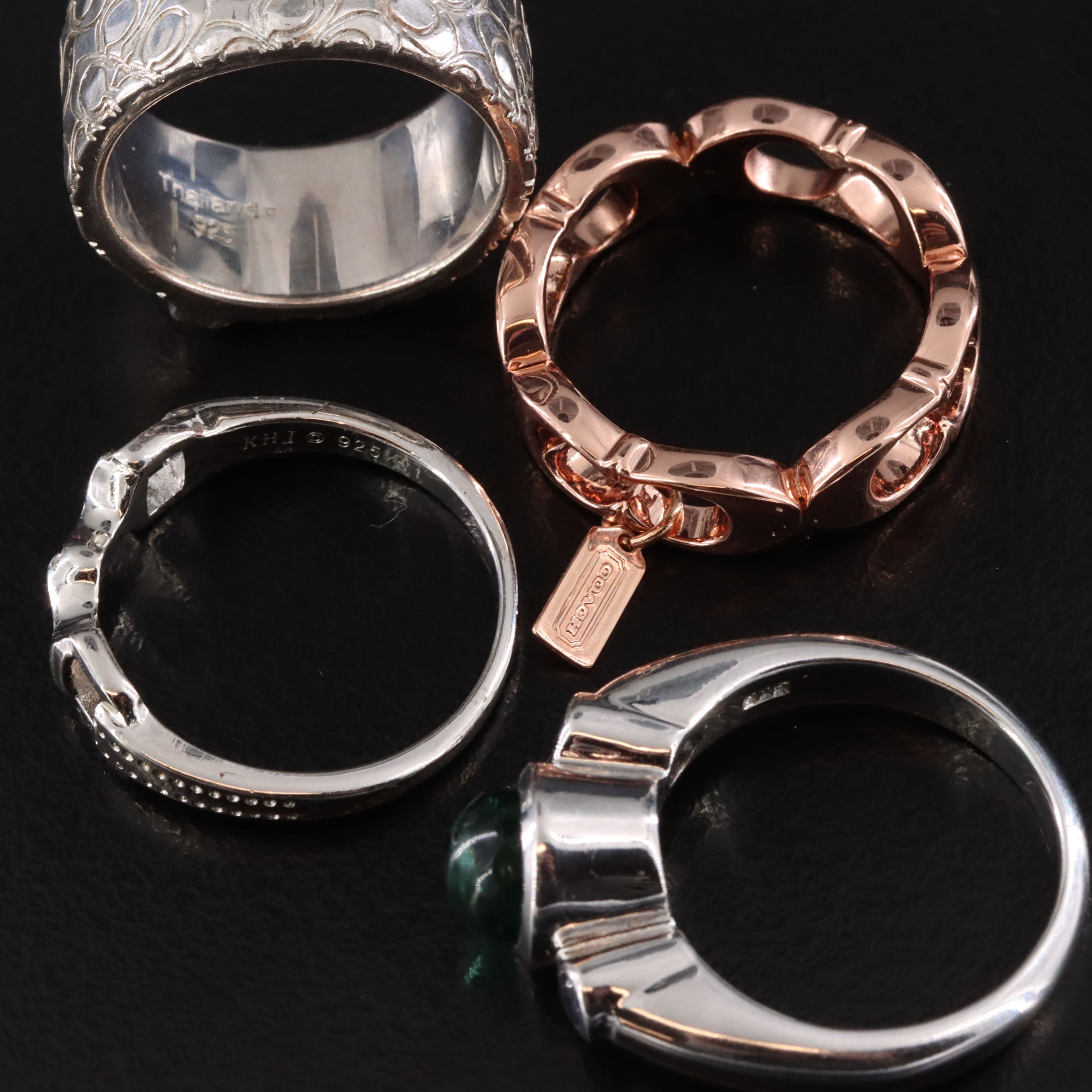 Jewelry Collection Including Coach, Sterling, Amethyst and White Topaz