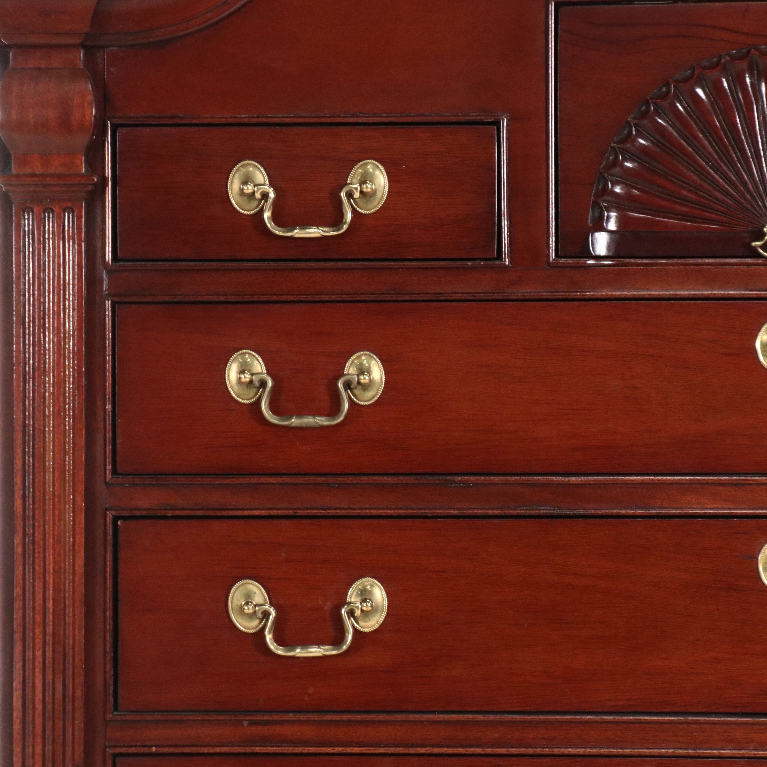 Hickory Chair James River Collection Chippendale Style Mahogany Chest on Chest