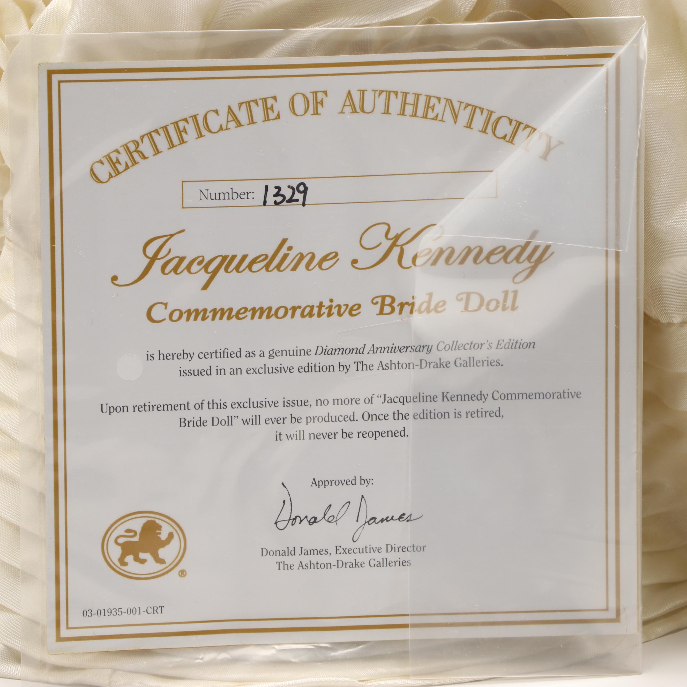 Franklin Heirloom Dolls "The Jackie Doll" and More Kennedy Family Memorabilia