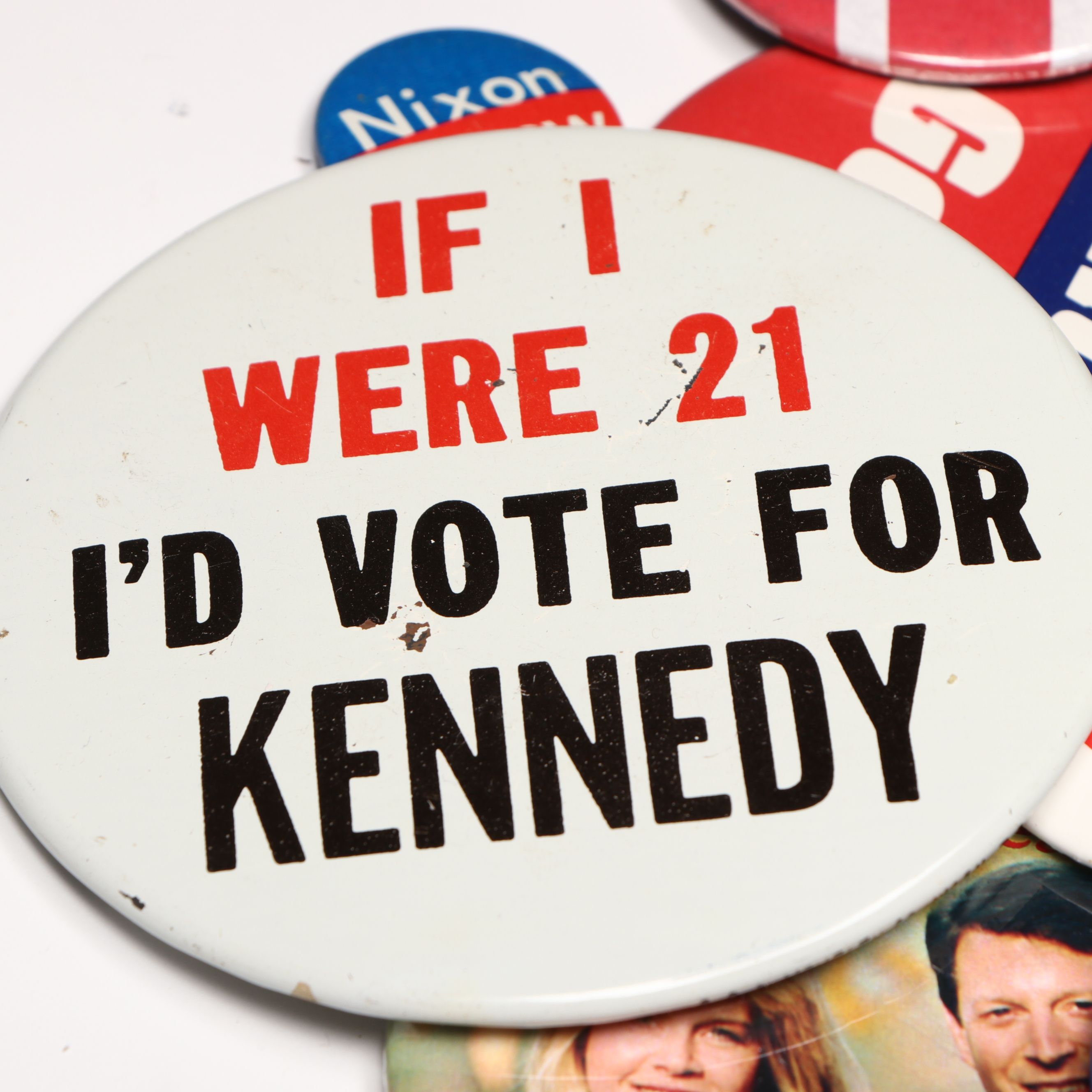 Bill Clinton, Al Gore, John F. Kennedy, and More Political Pinbacks