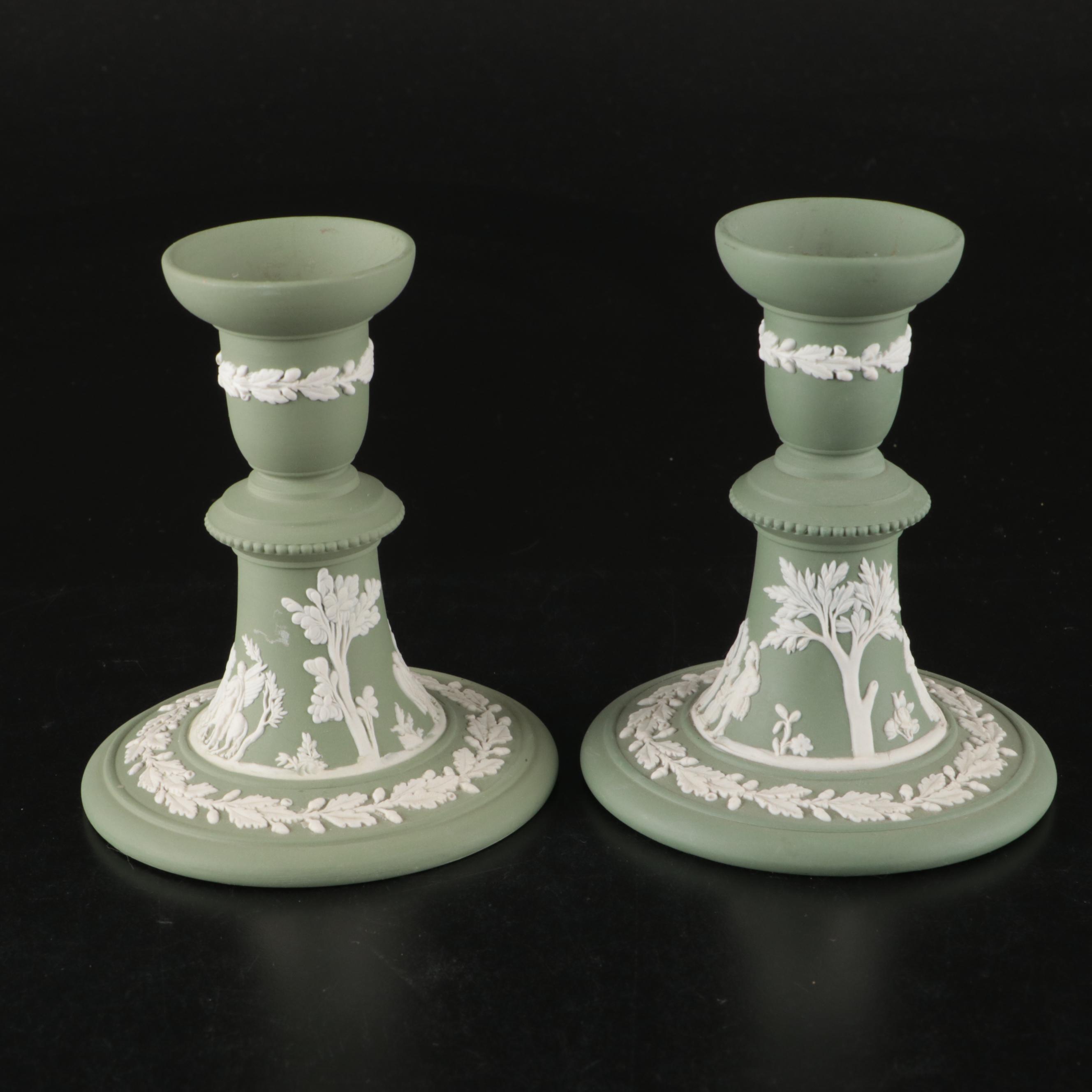 Wedgwood Jasperware Shakers, Teapot, Glass Juice Cups, and More Tableware