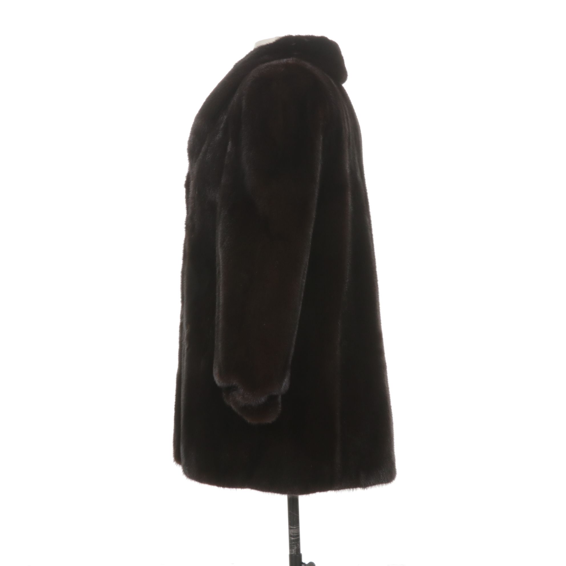 American Fur Awards Dark Mahogany Mink Fur Jacket