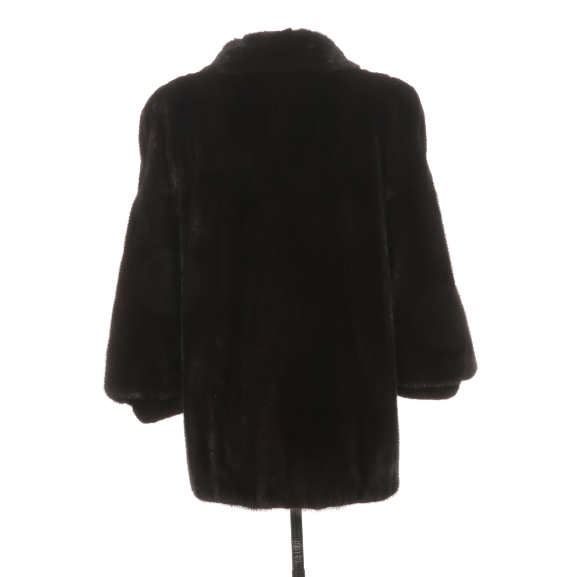 American Fur Awards Dark Mahogany Mink Fur Jacket