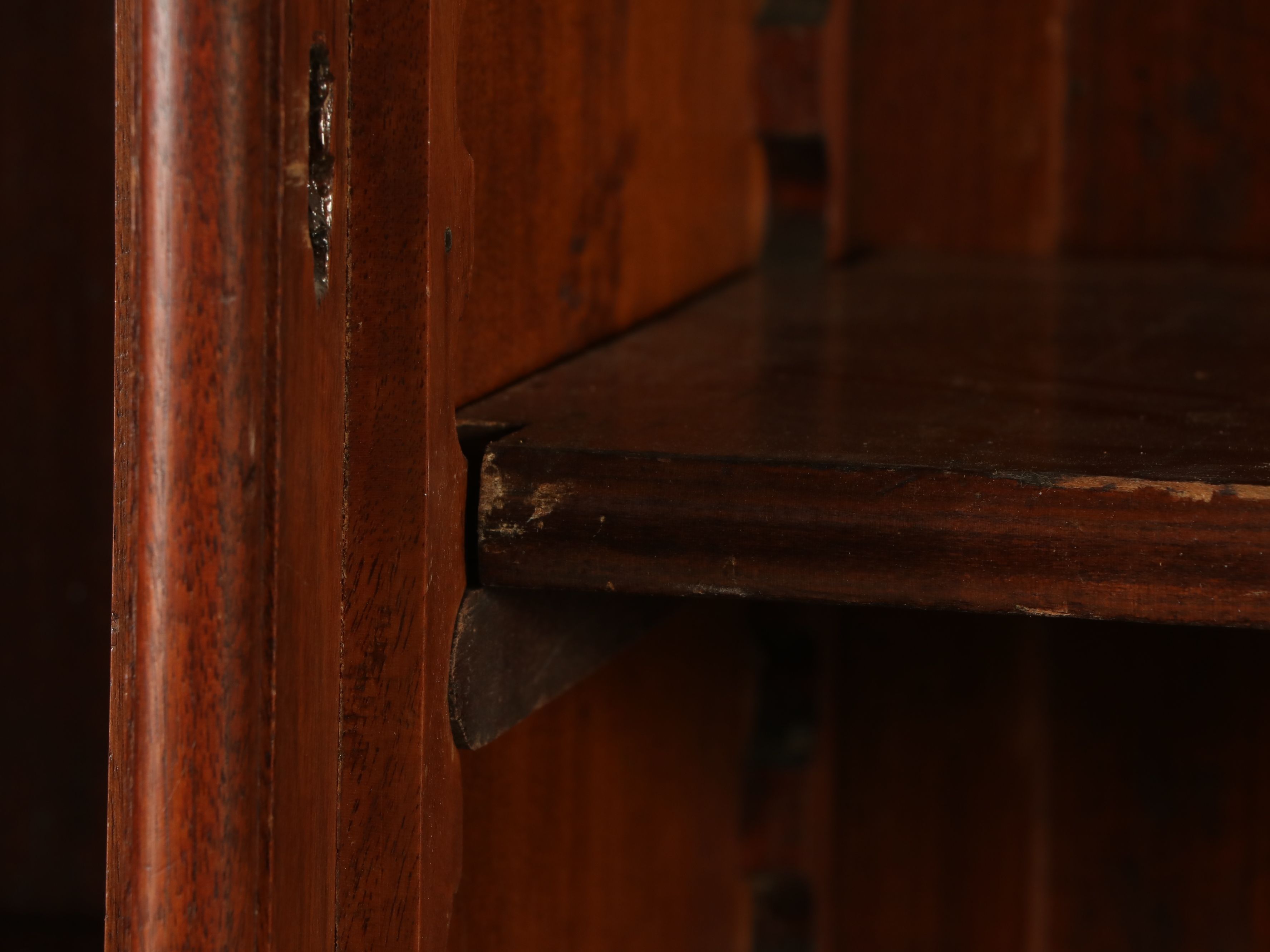 American Victorian Walnut Secretary Bookcase, Late 19th Century