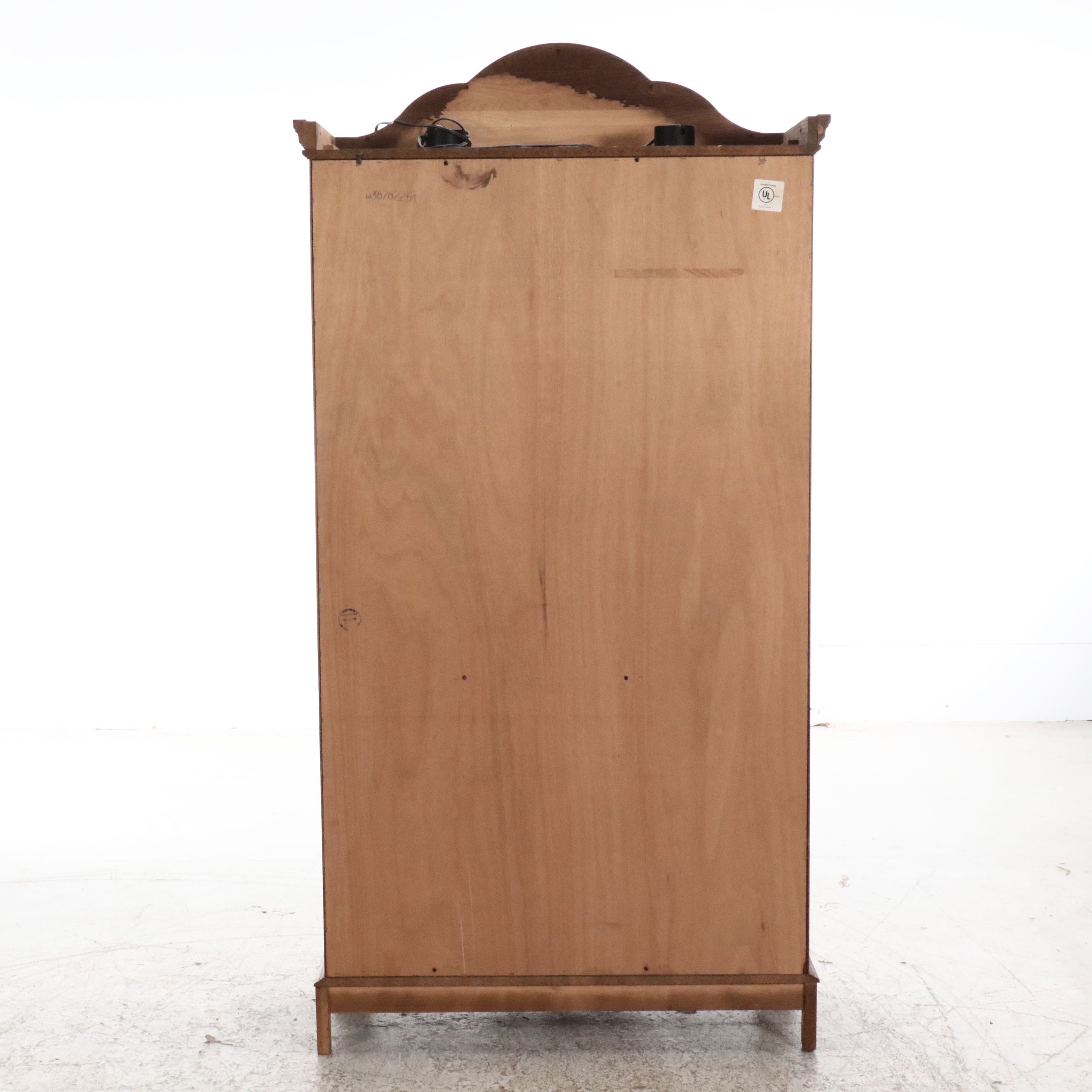 Victorian Style Carved Oak Display Case