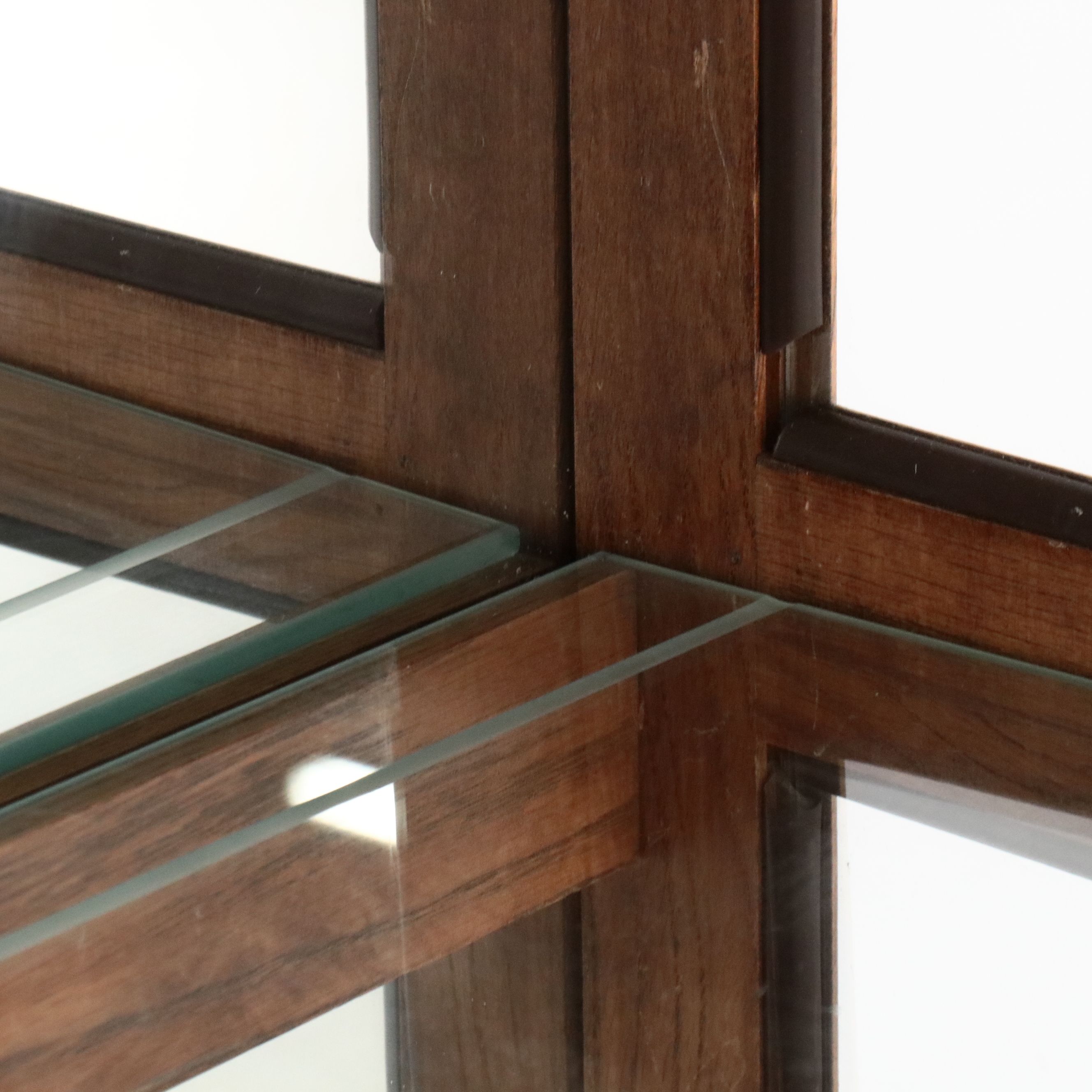 Victorian Style Carved Oak Display Case