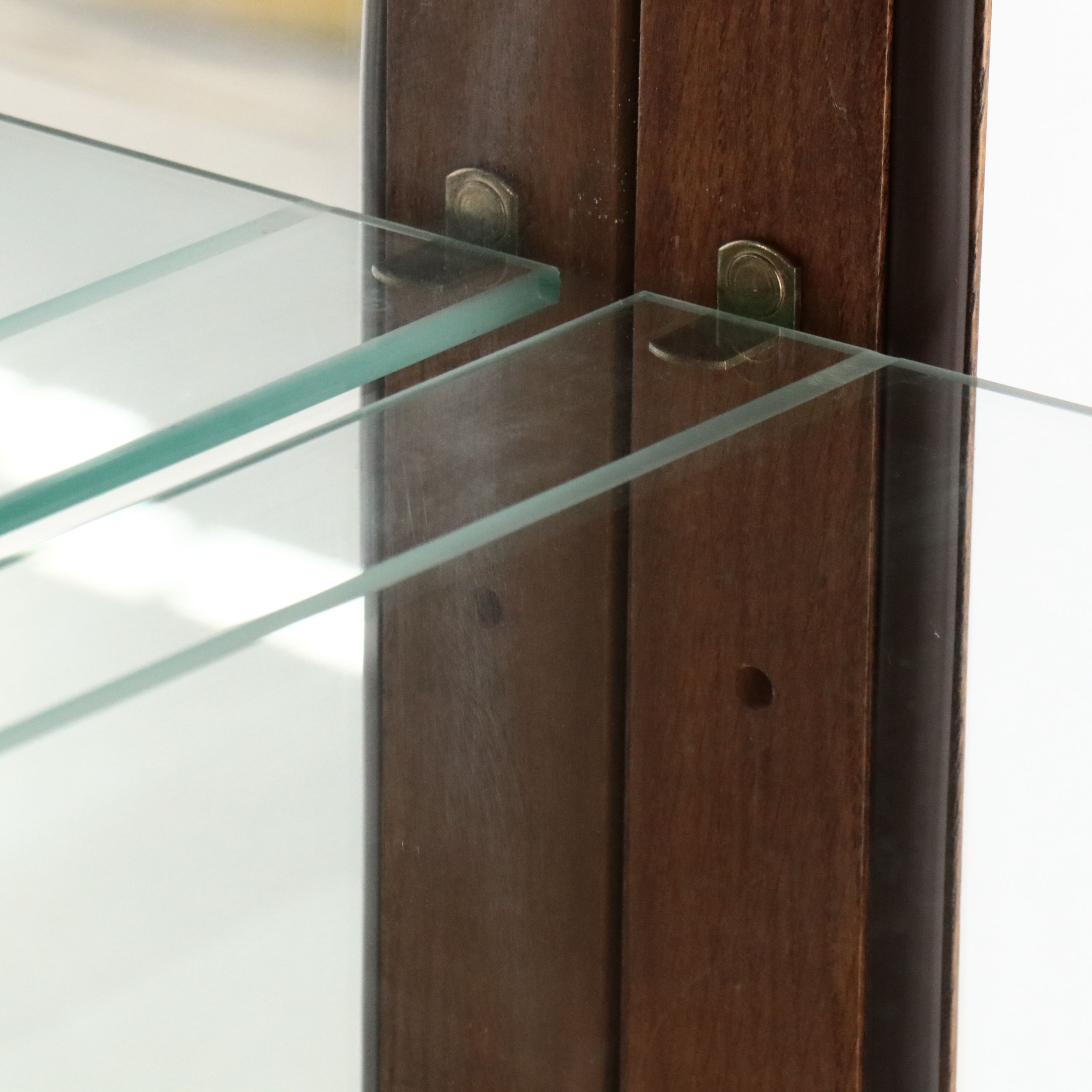 Victorian Style Carved Oak Display Case