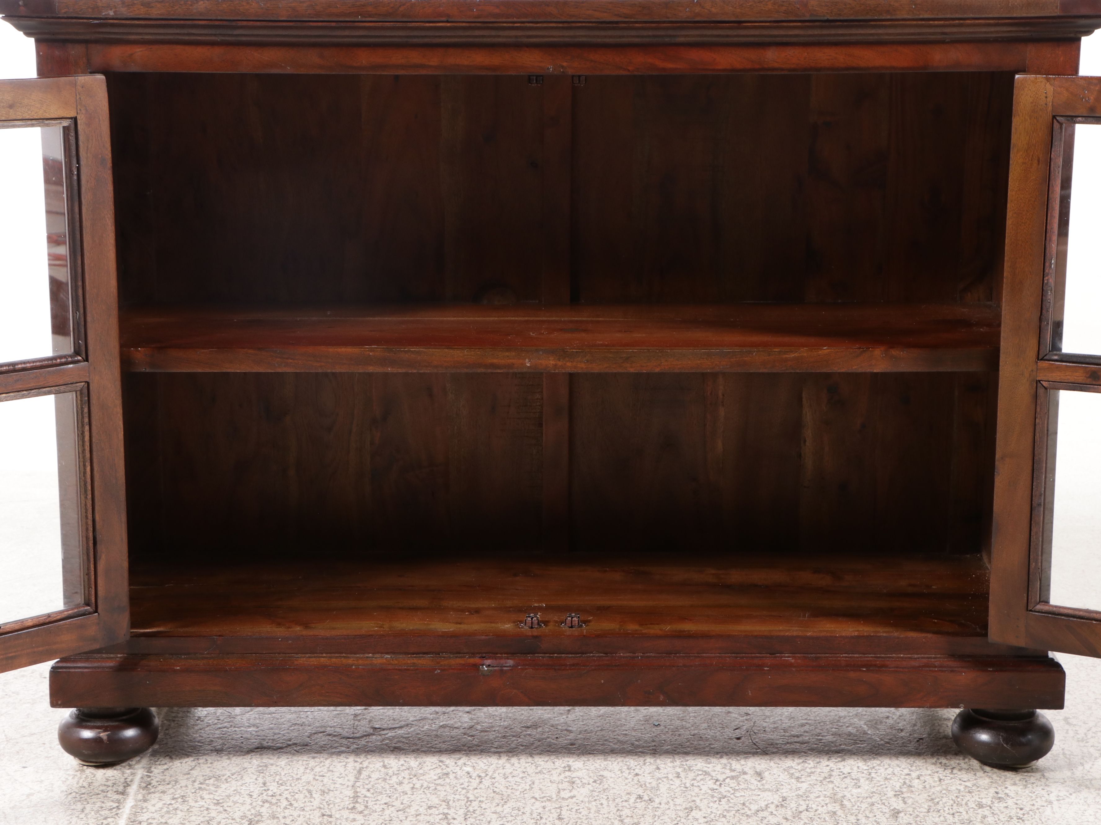 Arhaus Craftsman Style Walnut Finish Media Cabinet