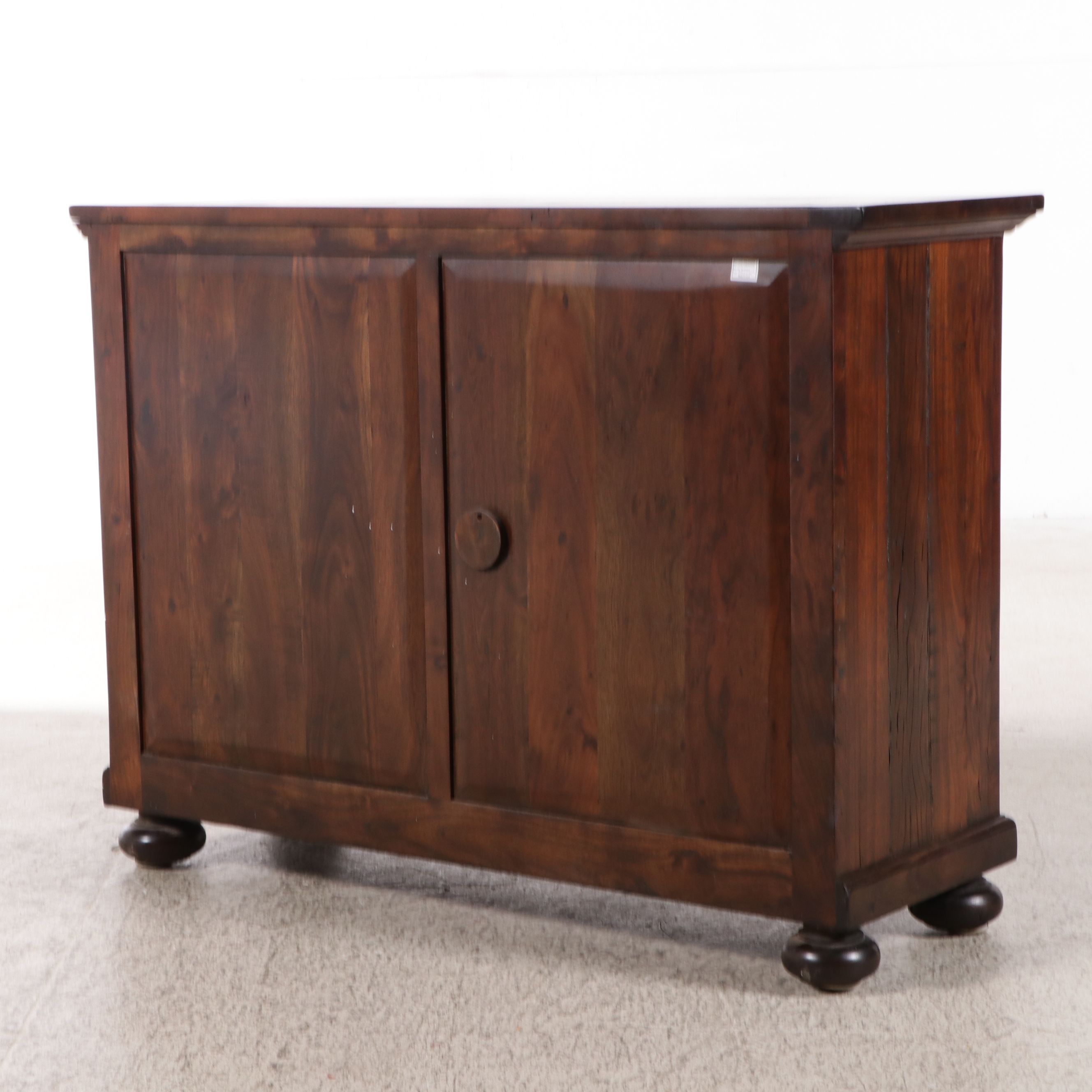 Arhaus Craftsman Style Walnut Finish Media Cabinet