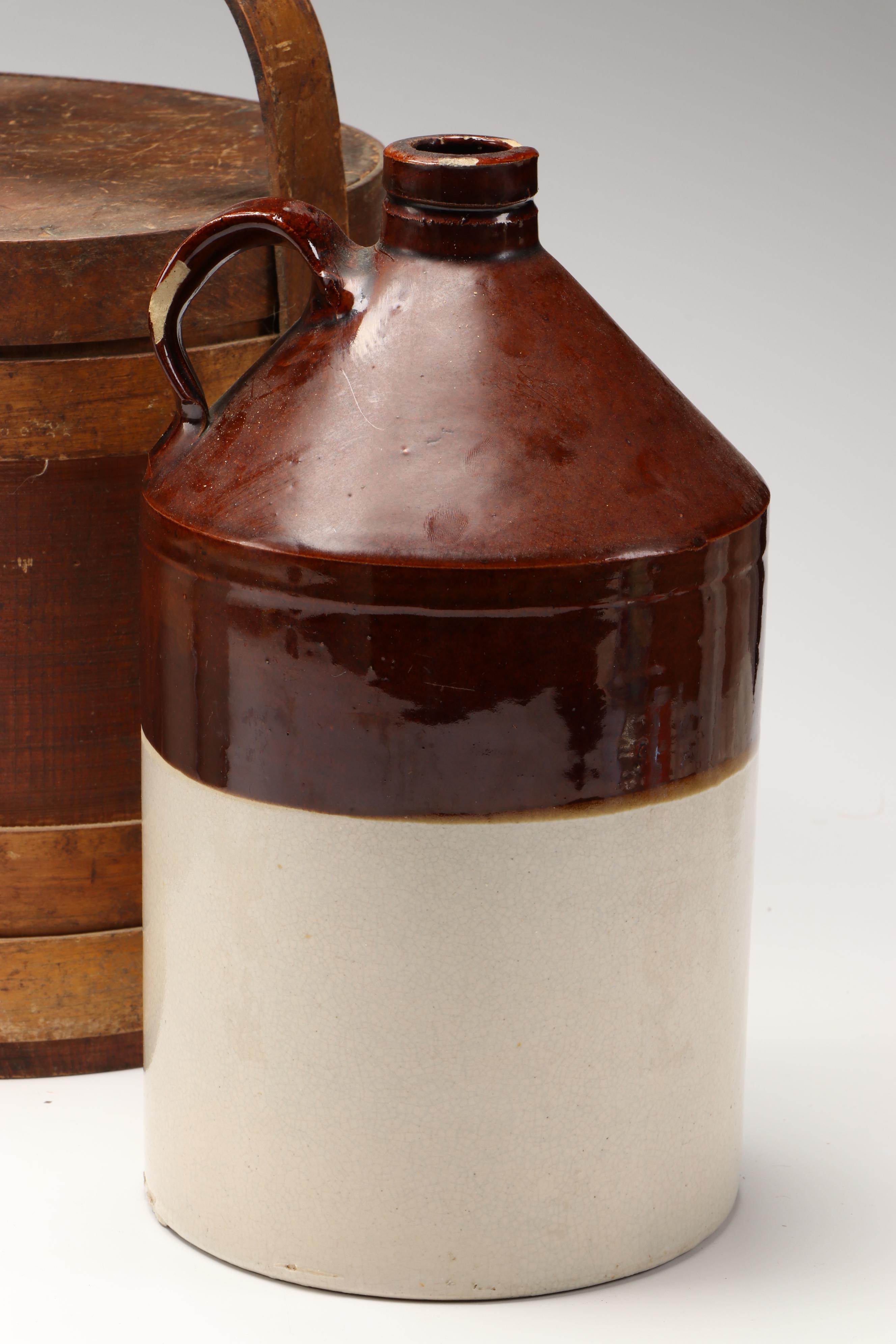 Salt Glazed Crock, Wooden Rolling Pins, and More Kitchenware