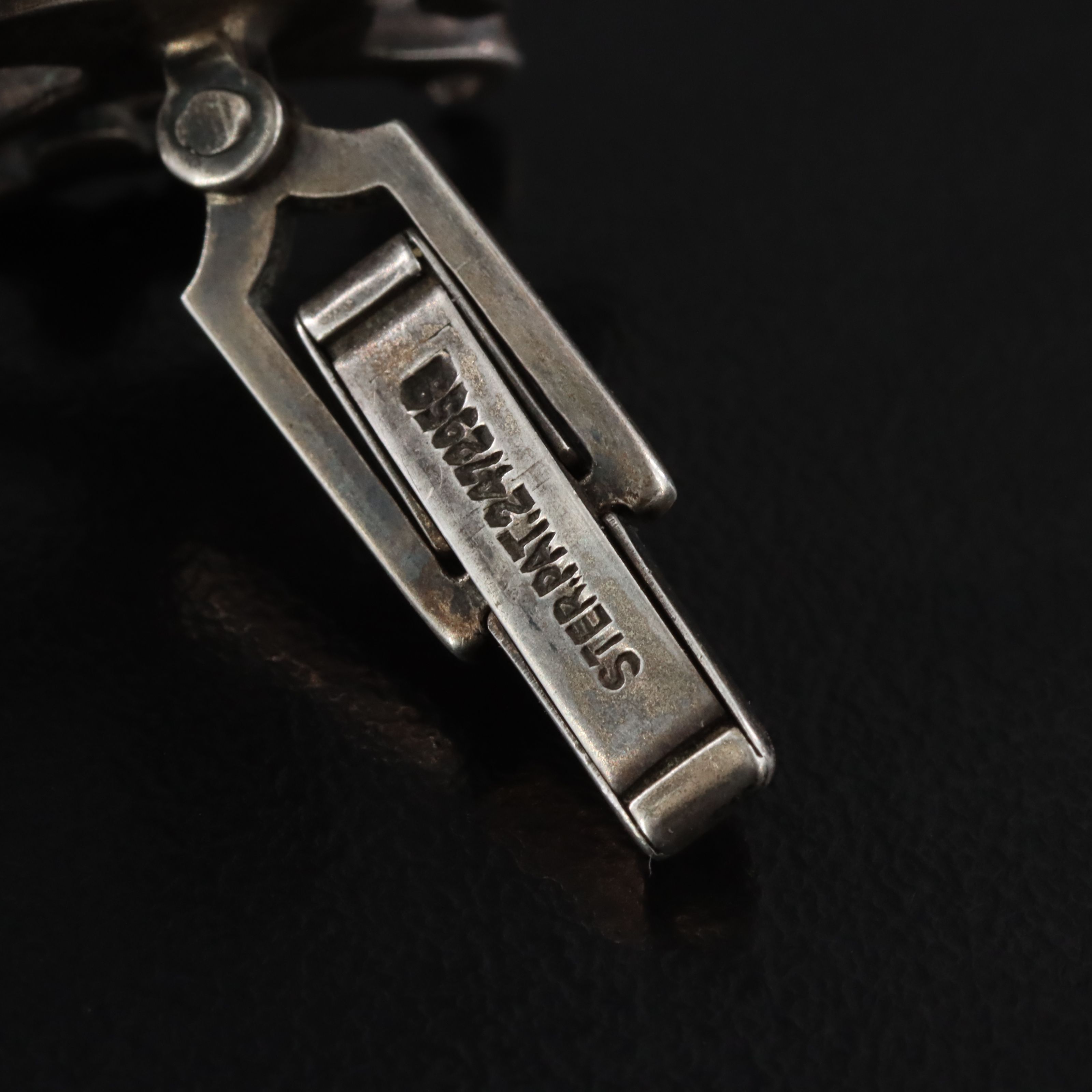 Vintage Sterling Wyvern Cufflinks