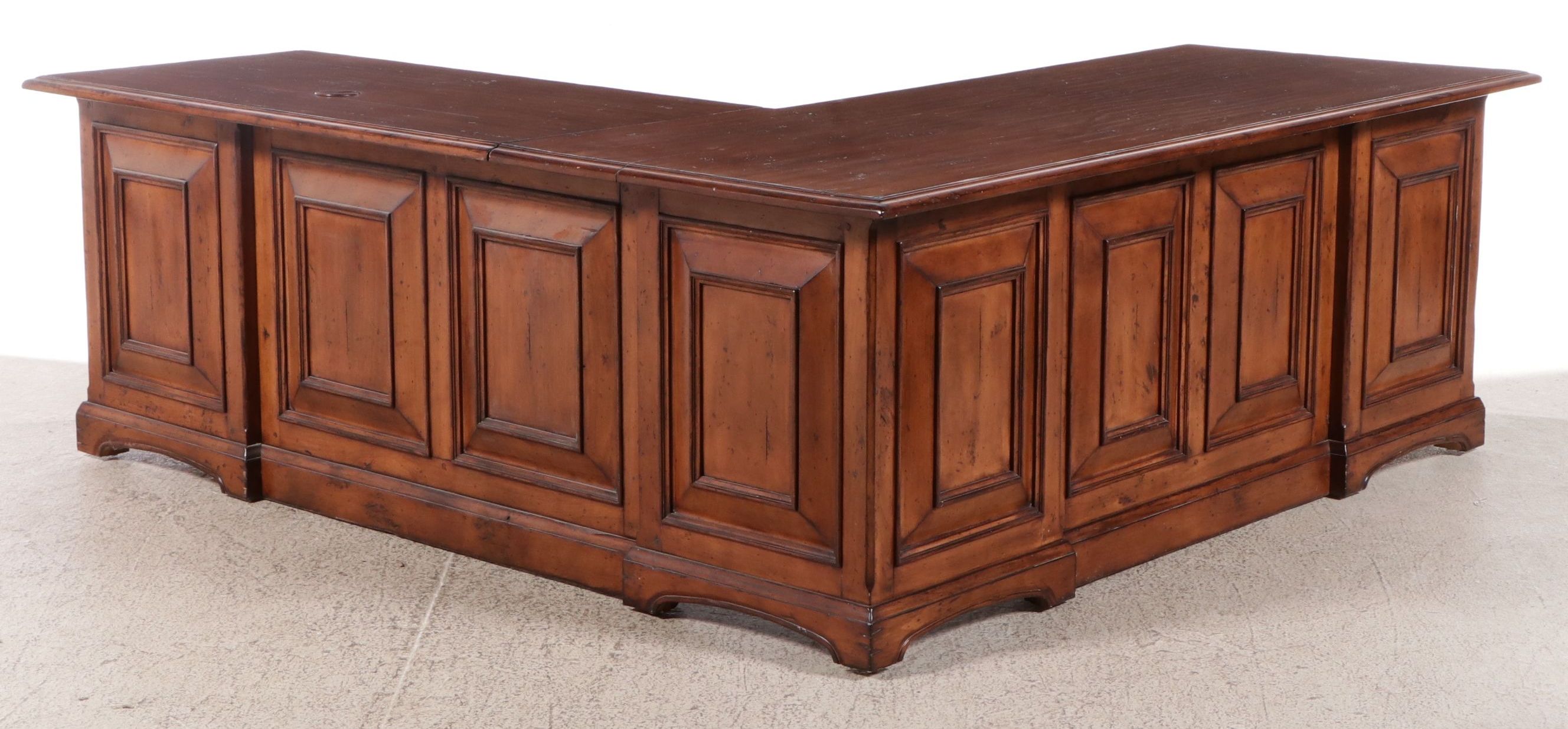 Louis Philippe Style L-Shaped Desk