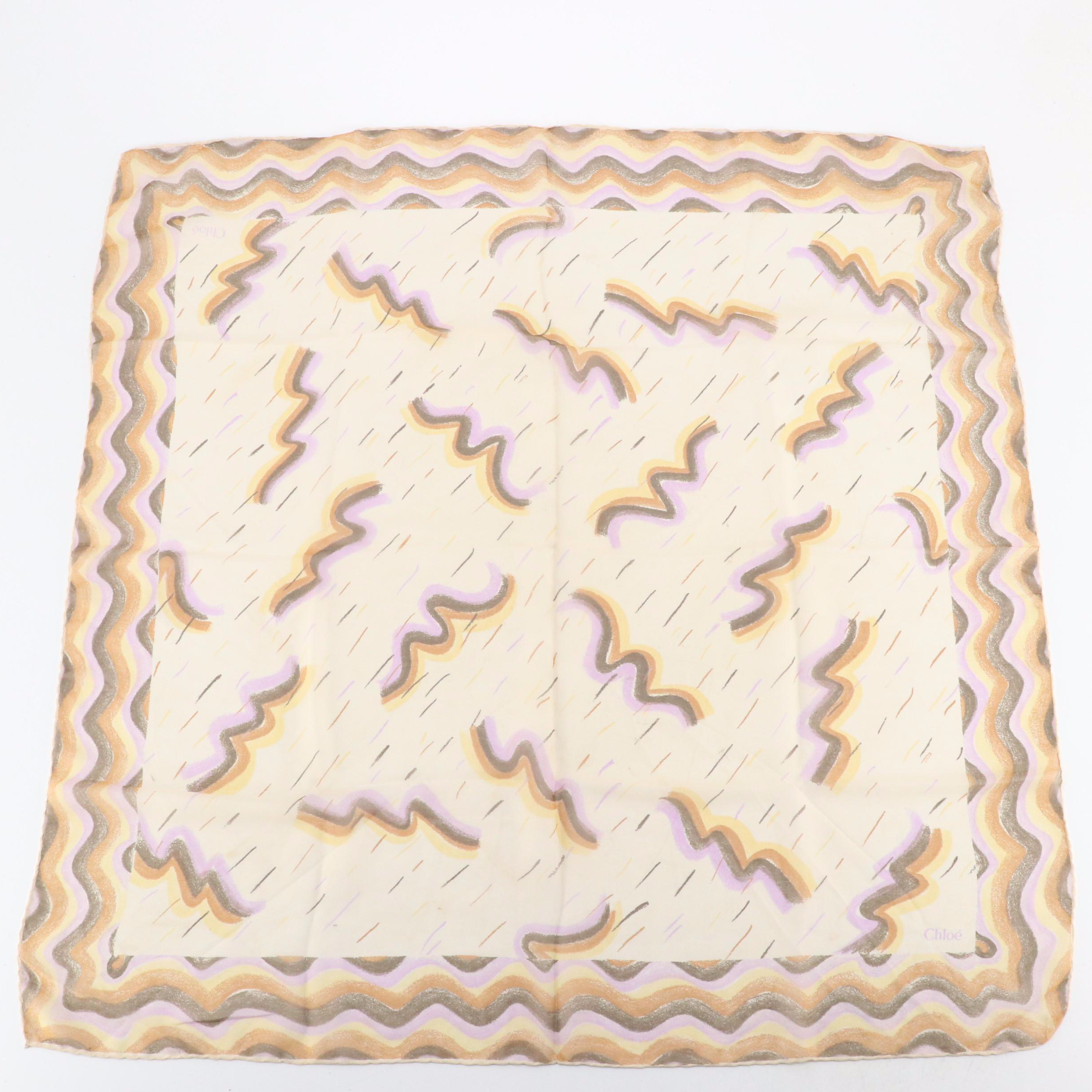 Chloe, Echo, Vera and Other Printed Scarves in Silk and Fabric