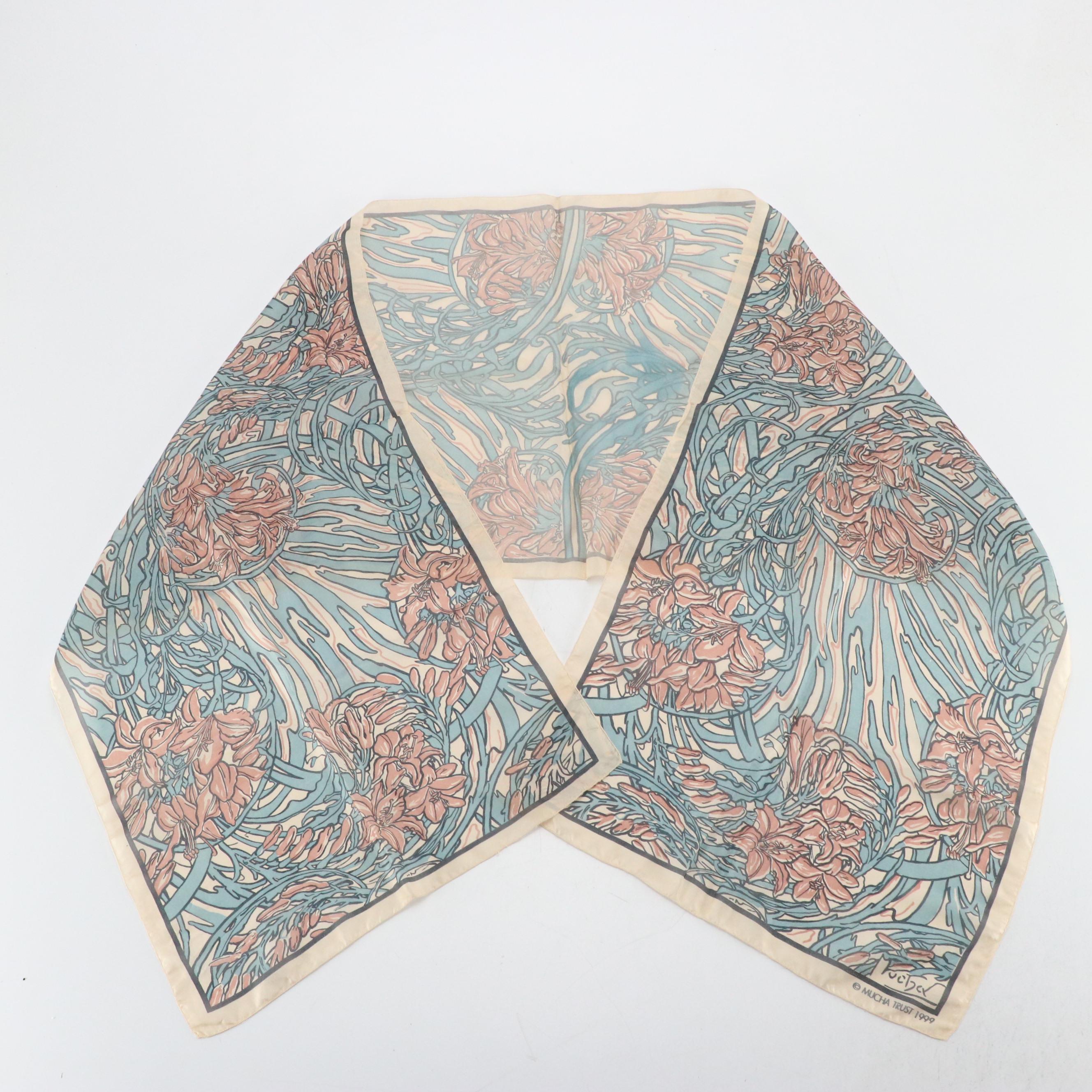 Chloe, Echo, Vera and Other Printed Scarves in Silk and Fabric