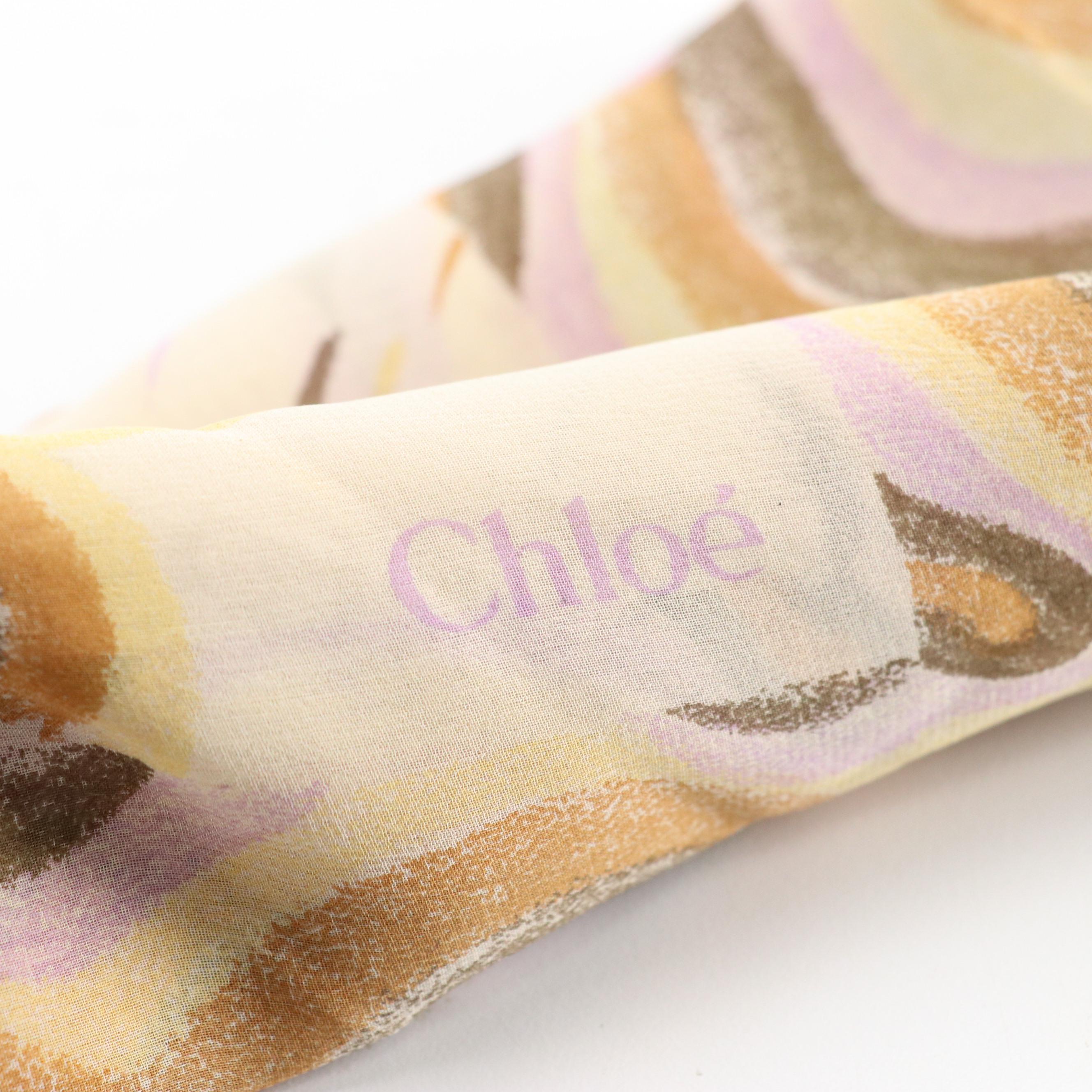 Chloe, Echo, Vera and Other Printed Scarves in Silk and Fabric