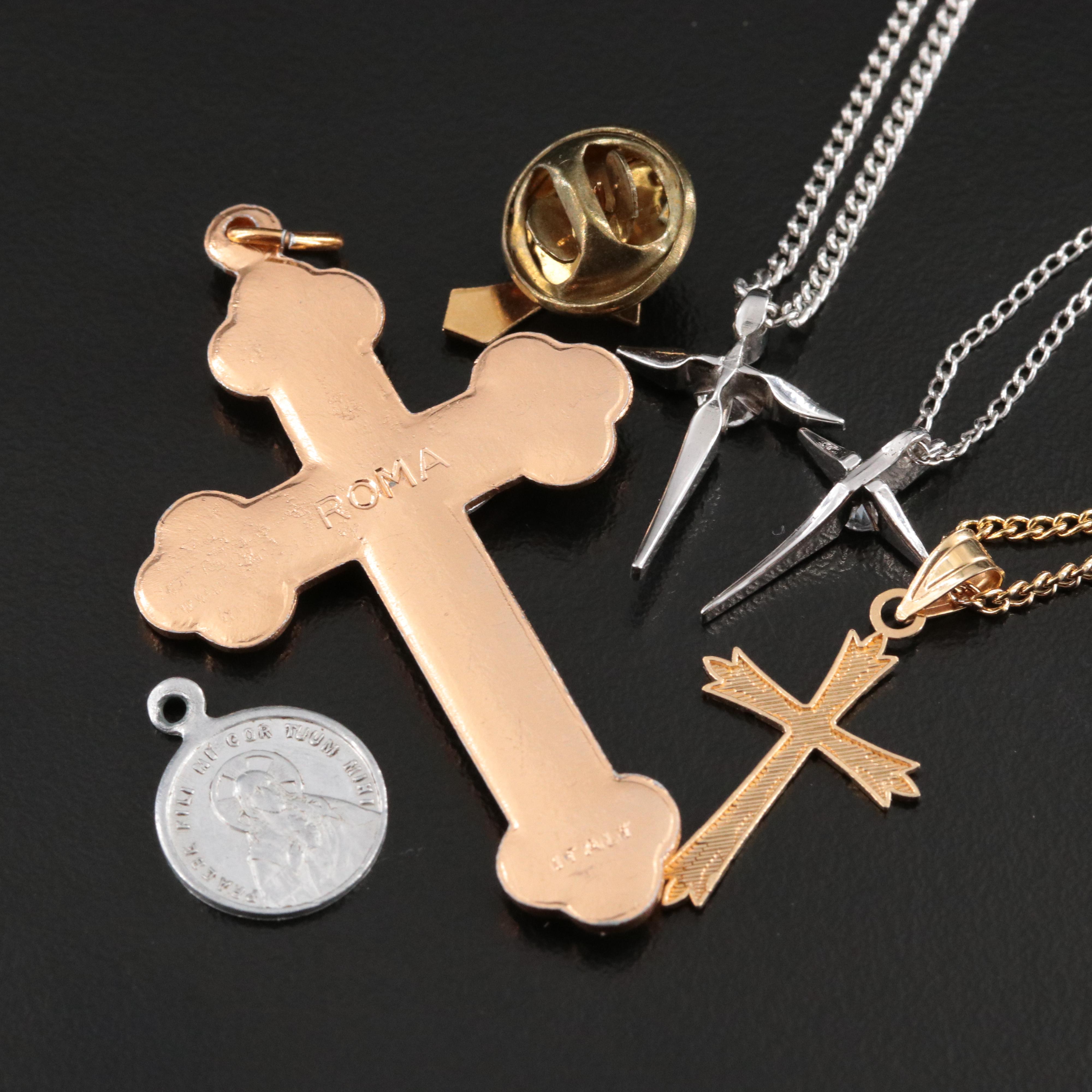 Sterling, Blue and White Topaz Featured in Ecclesiastical Jewelry