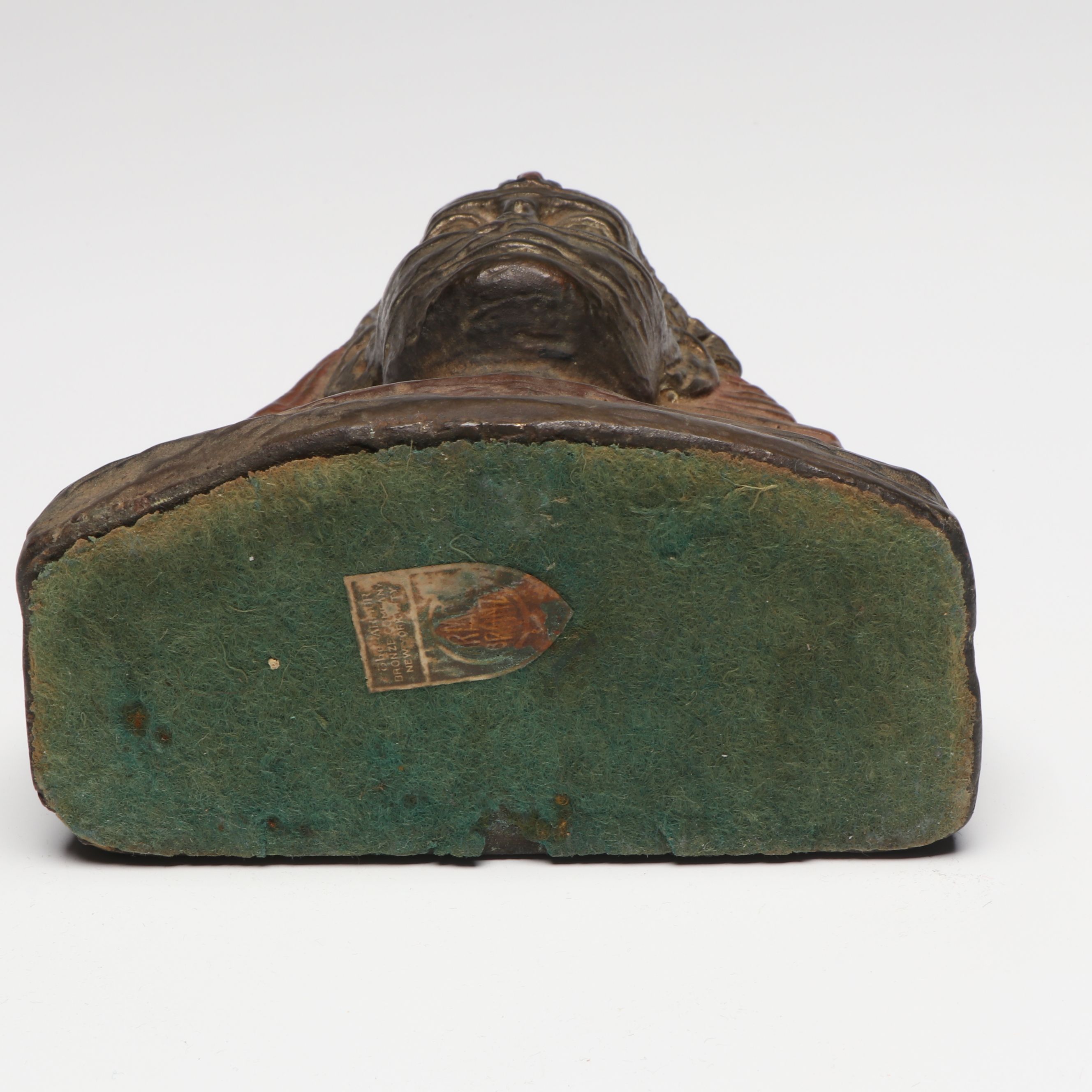 Pair of Armor Bronze Company Sphinx Bookends, Early 20th Century