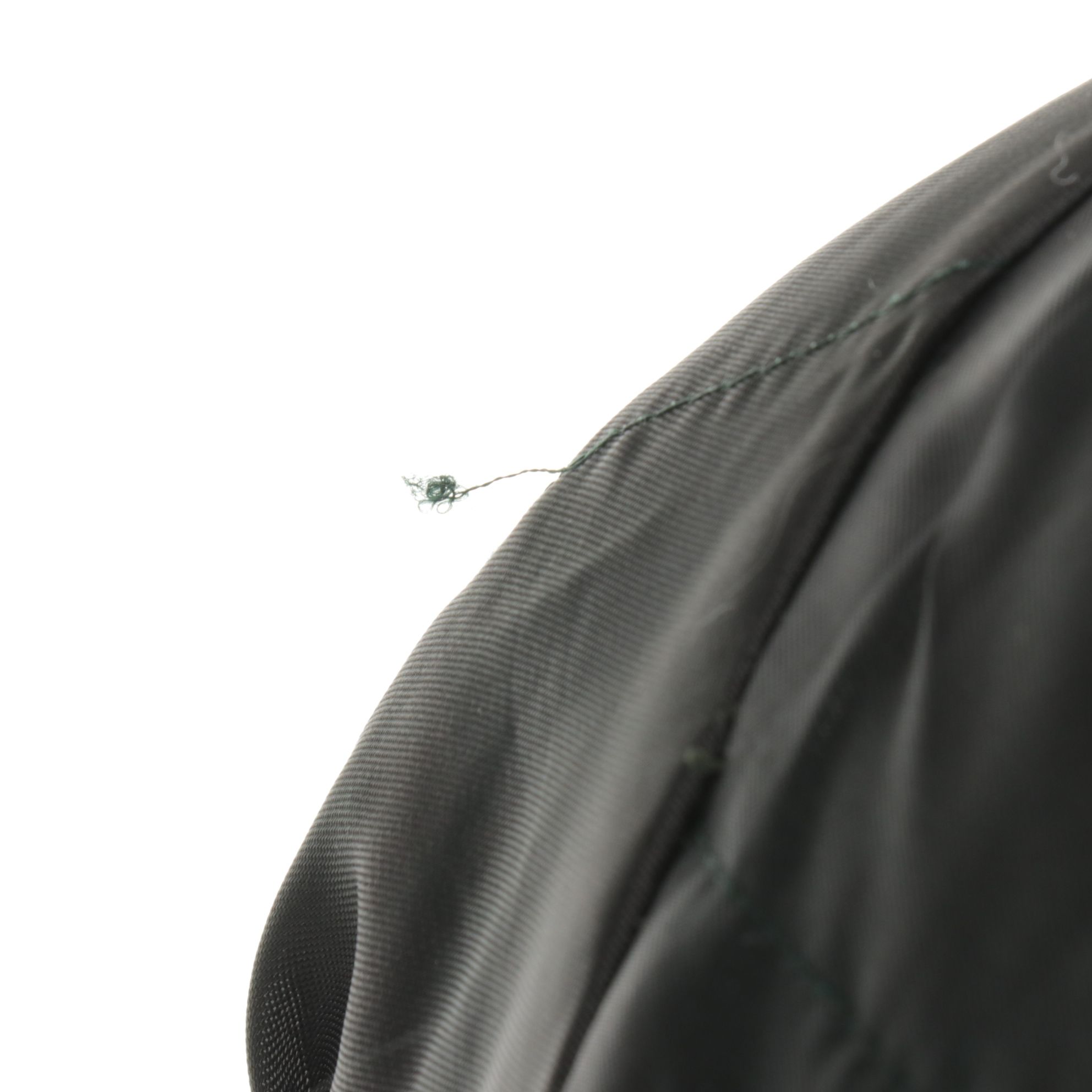 Dyed Fox Fur Collar on Forest Green Leather Long Coat