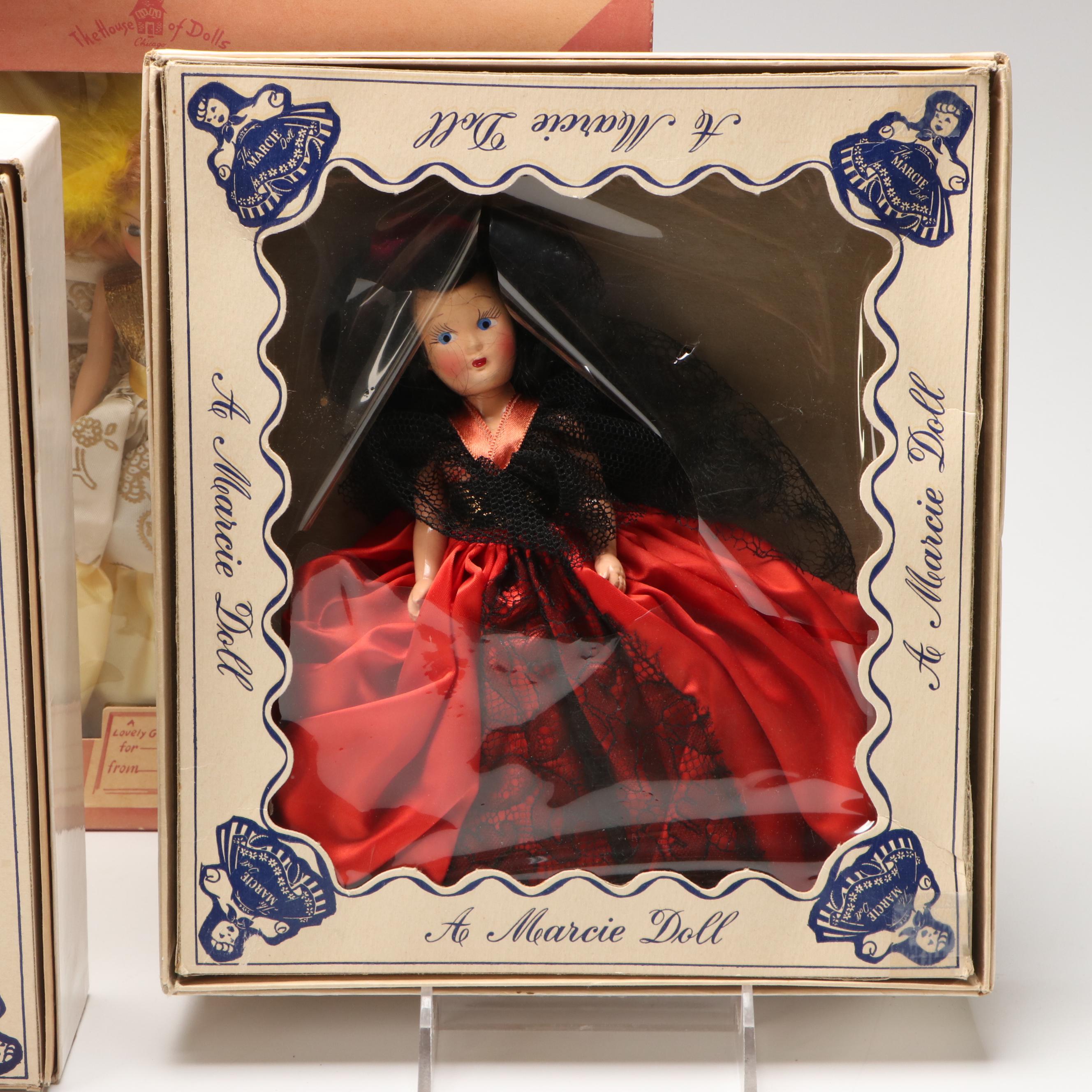 The House of Dolls "Dream Girl" and "Cinderella" with Other Marcie Dolls