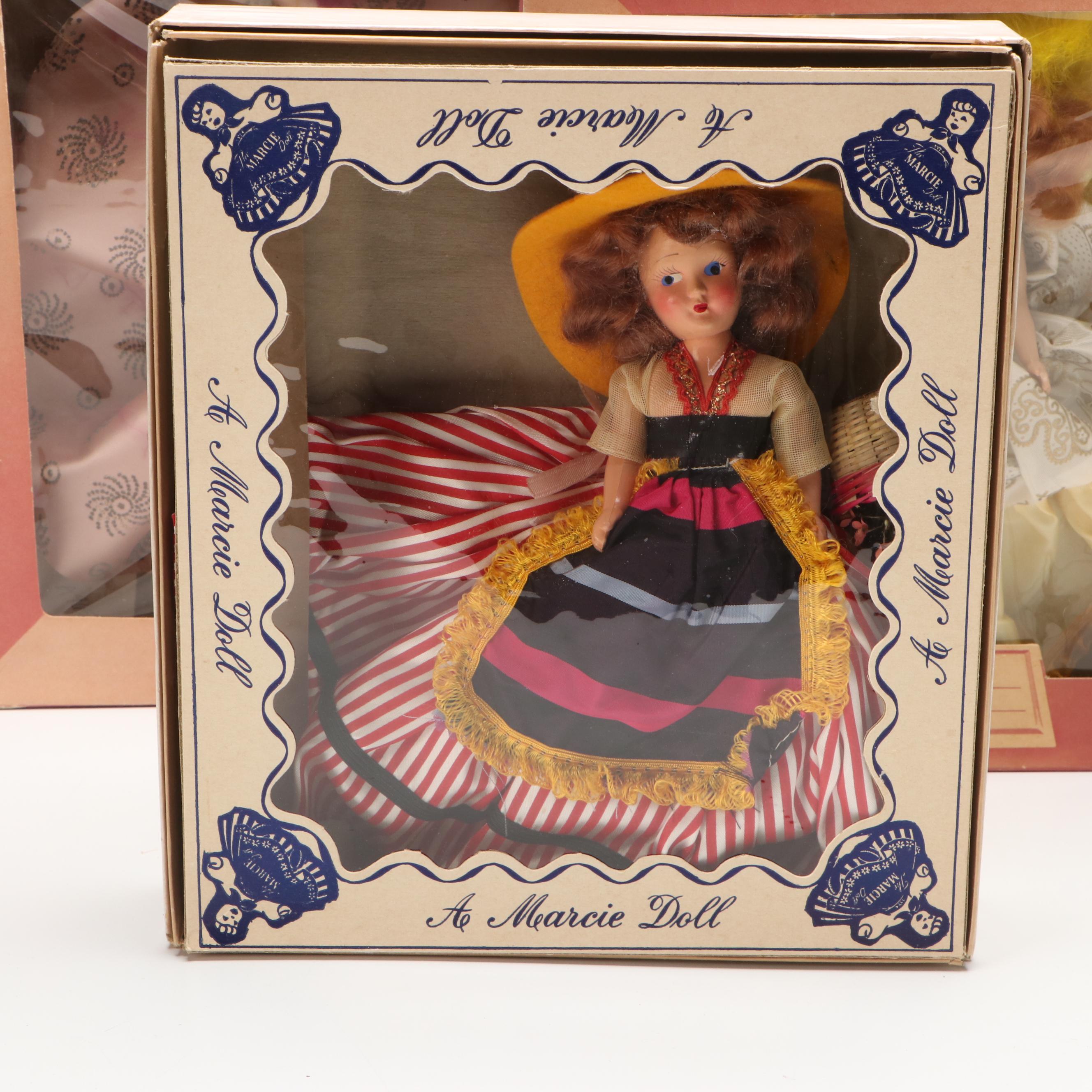 The House of Dolls "Dream Girl" and "Cinderella" with Other Marcie Dolls