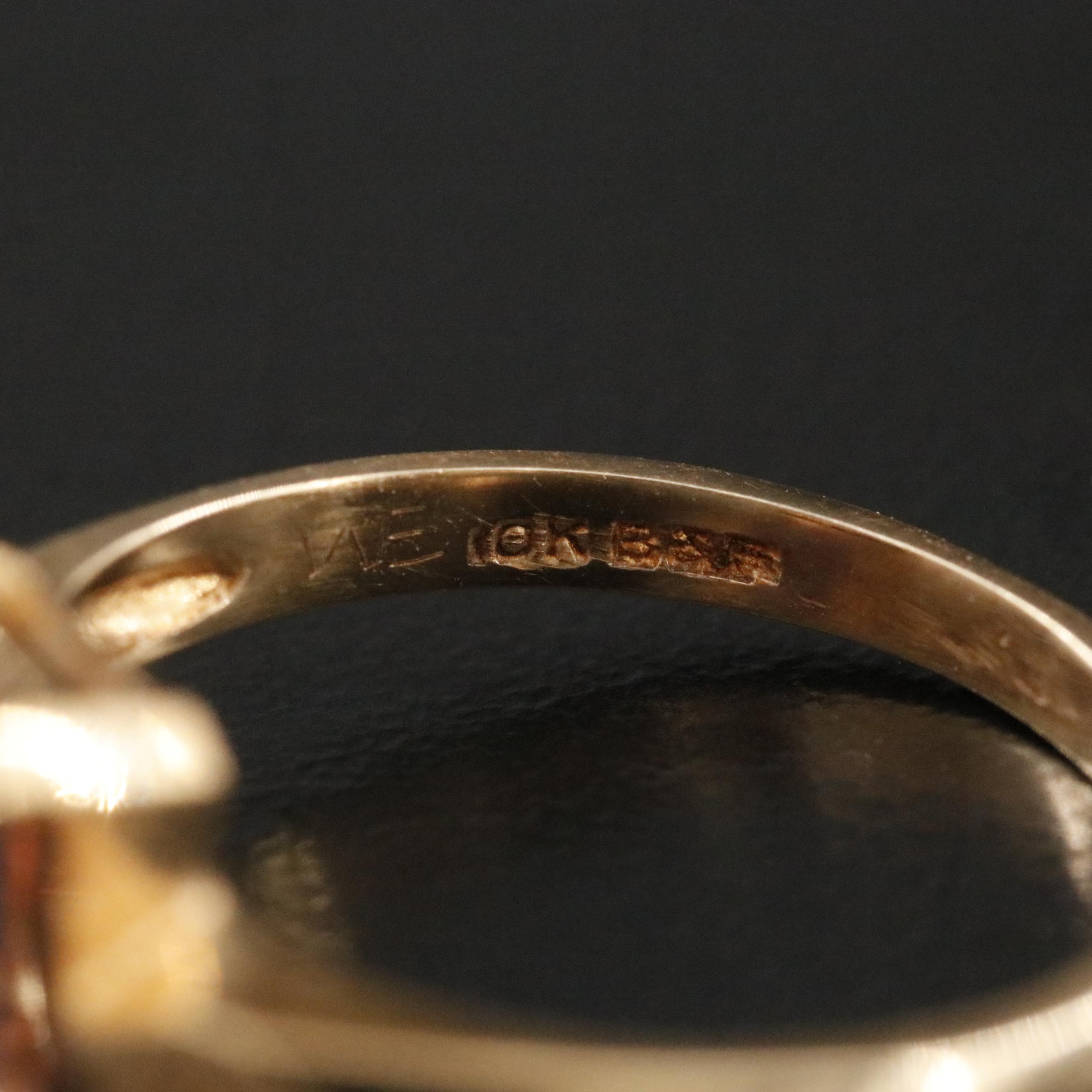 Baden & Foss Inc. 10K Color Change Sapphire Ring, 1950s